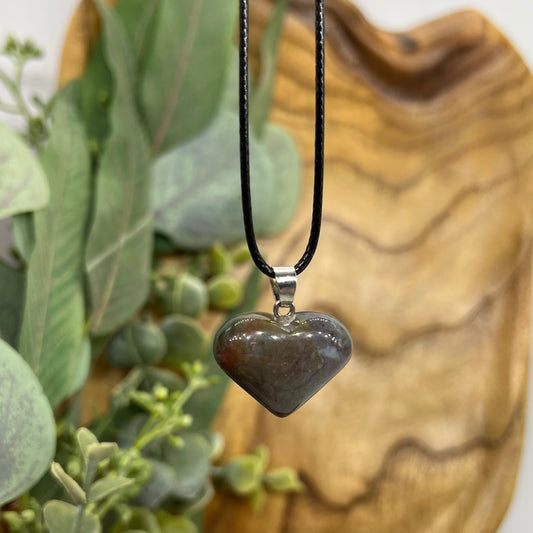 Ocean Jasper Heart Necklace