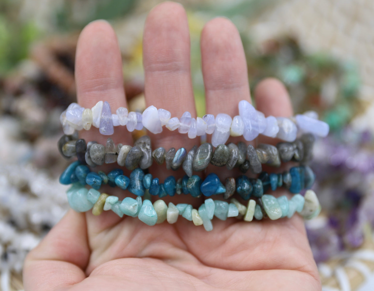 Crystal Chip Bracelet