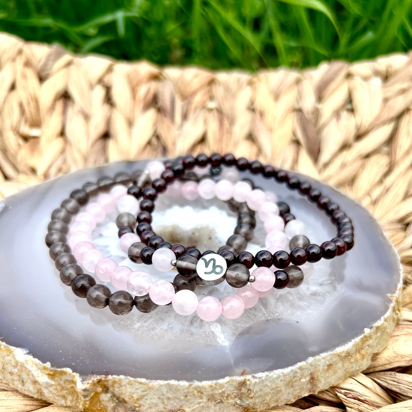 Capricorn Zodiac Bracelet - Promotes Self-Love, Reduces Stress, Strength, Courage, Confidence to Succeed, Grounding, Detox Negativity
