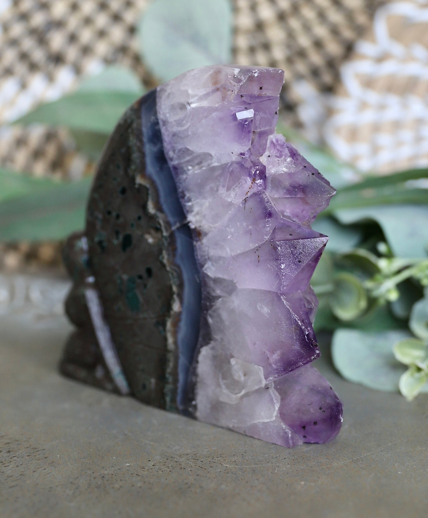 Fairy Amethyst Super 7 Cluster Carving
