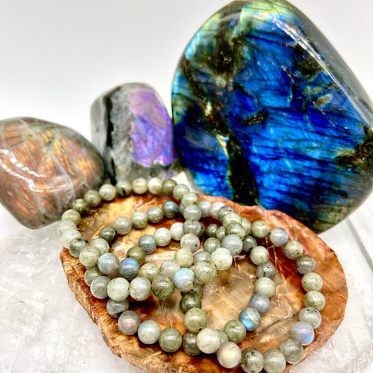 Labradorite Bracelet - Transformation, Intuition, Protection, Stress Anxiety Relief