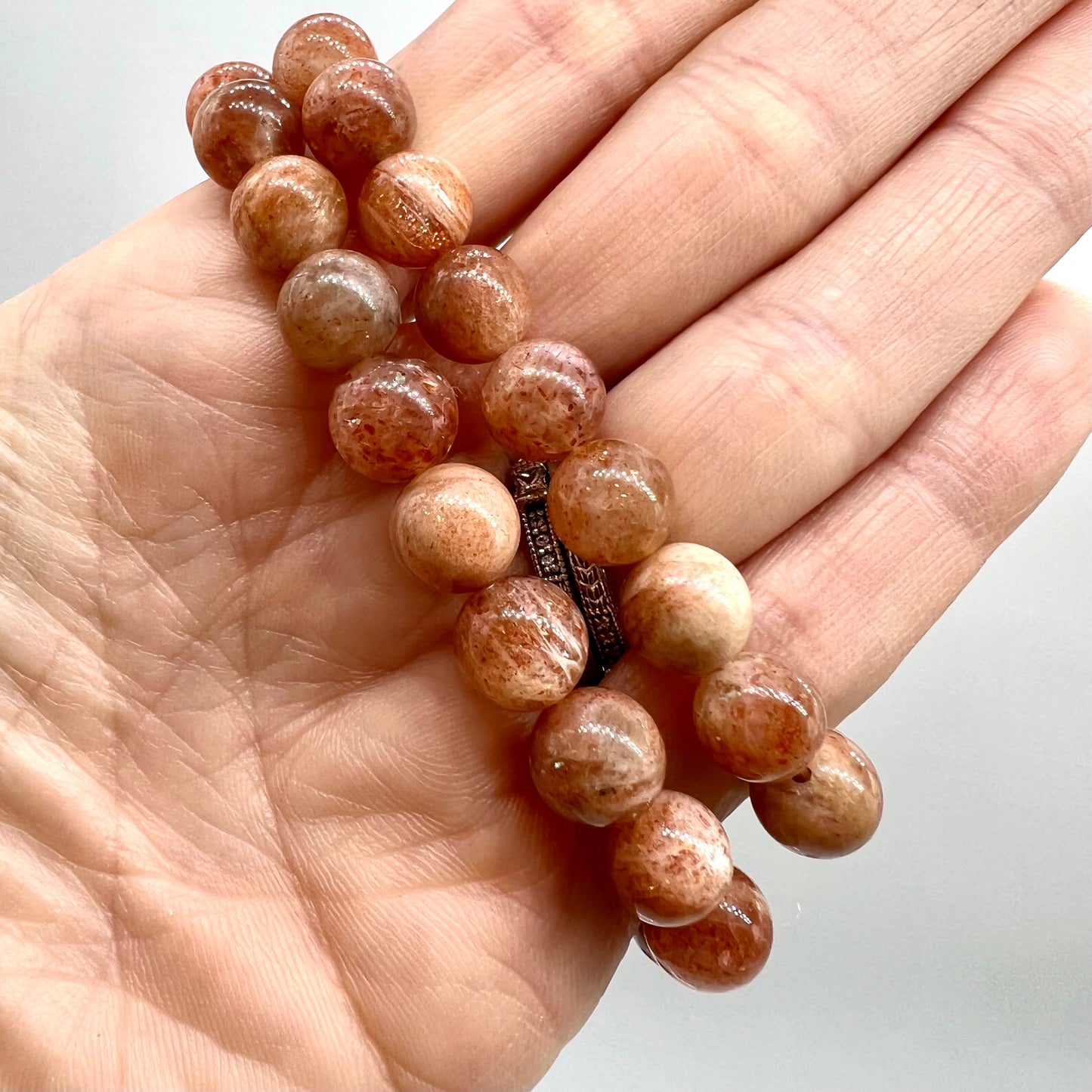 Sunstone / Arusha Bracelet - Joy, Releases Depression, Empowerment, strength, Protection
