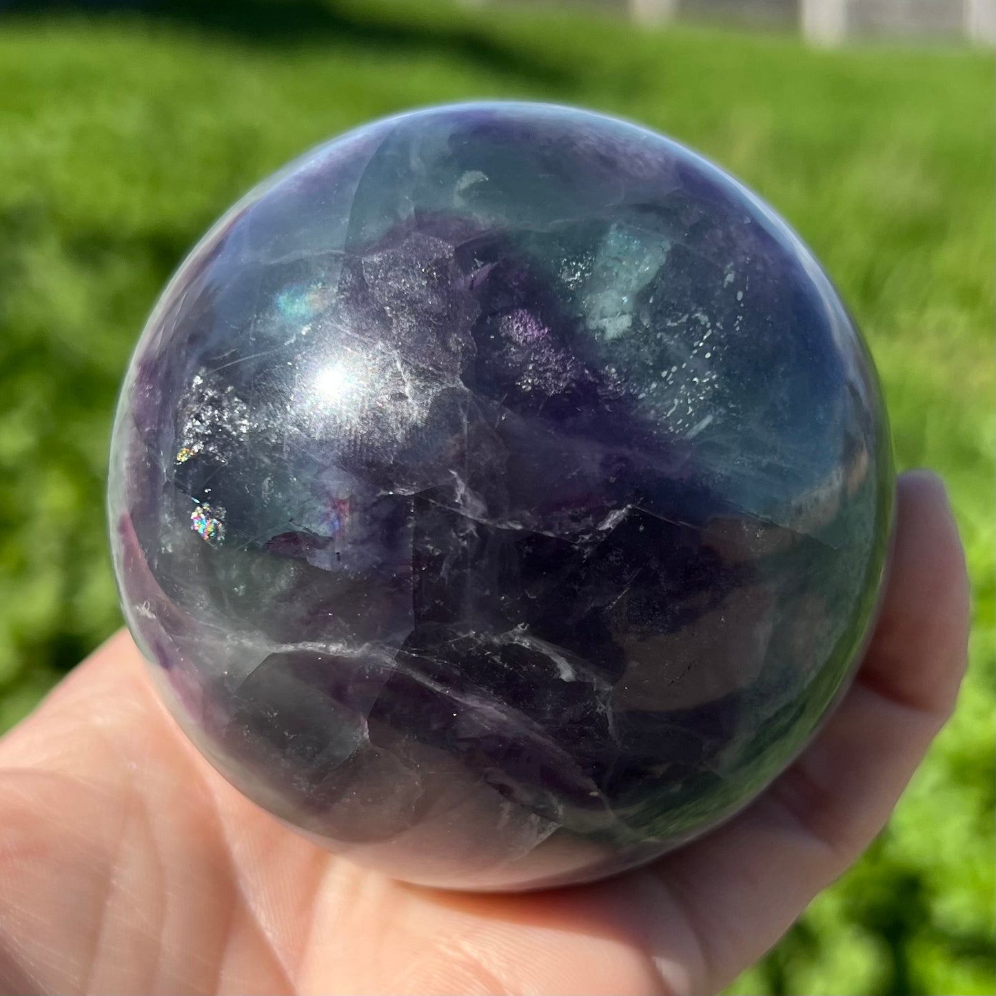 Rainbow Fluorite XL Sphere
