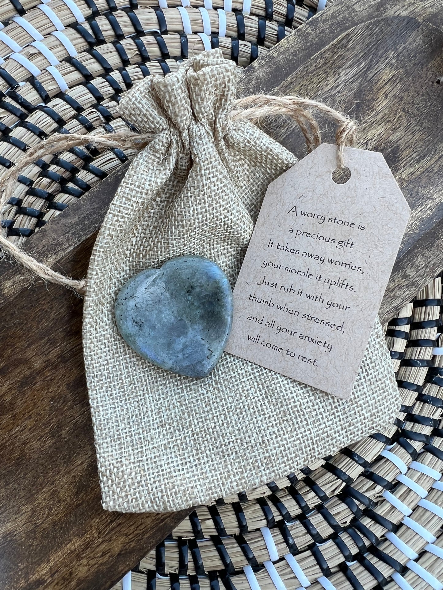 Worry Stone Gift set-Heart Shape