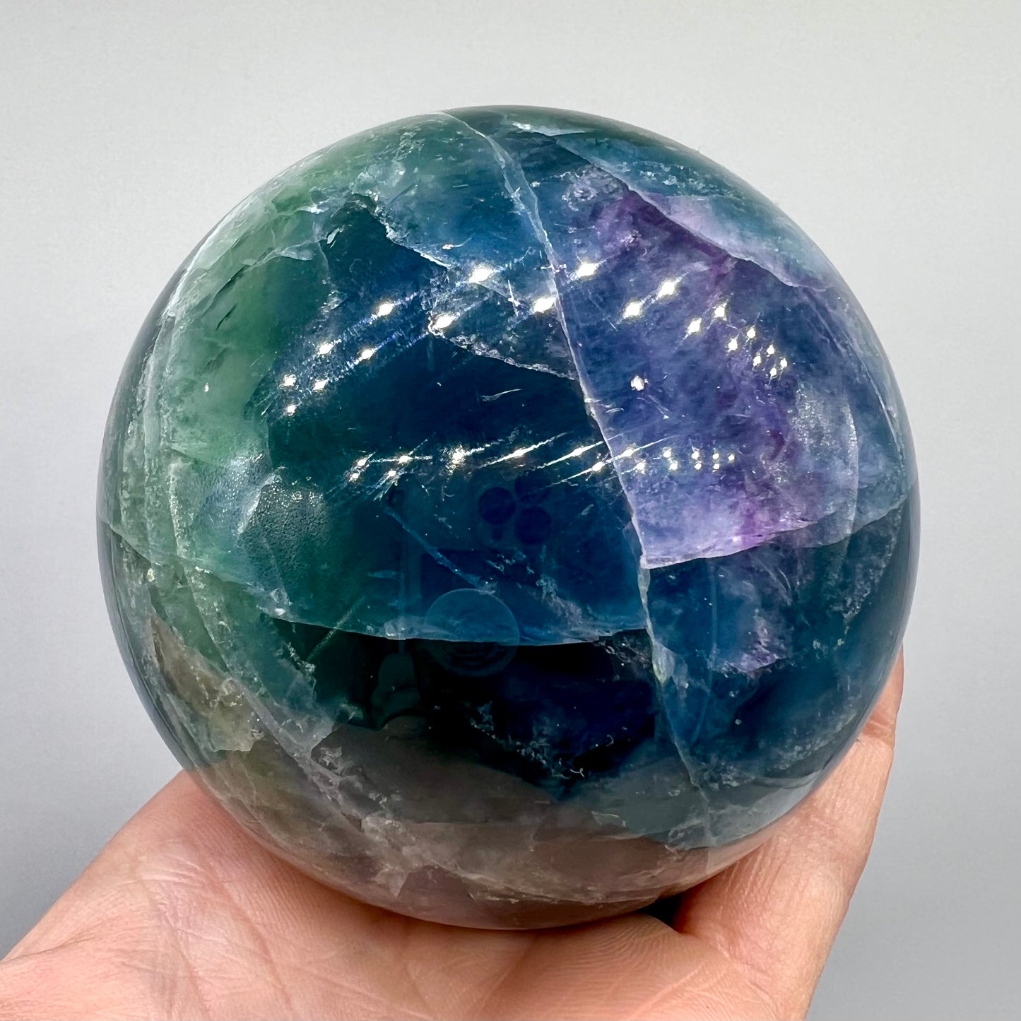 Rainbow Fluorite XL Sphere