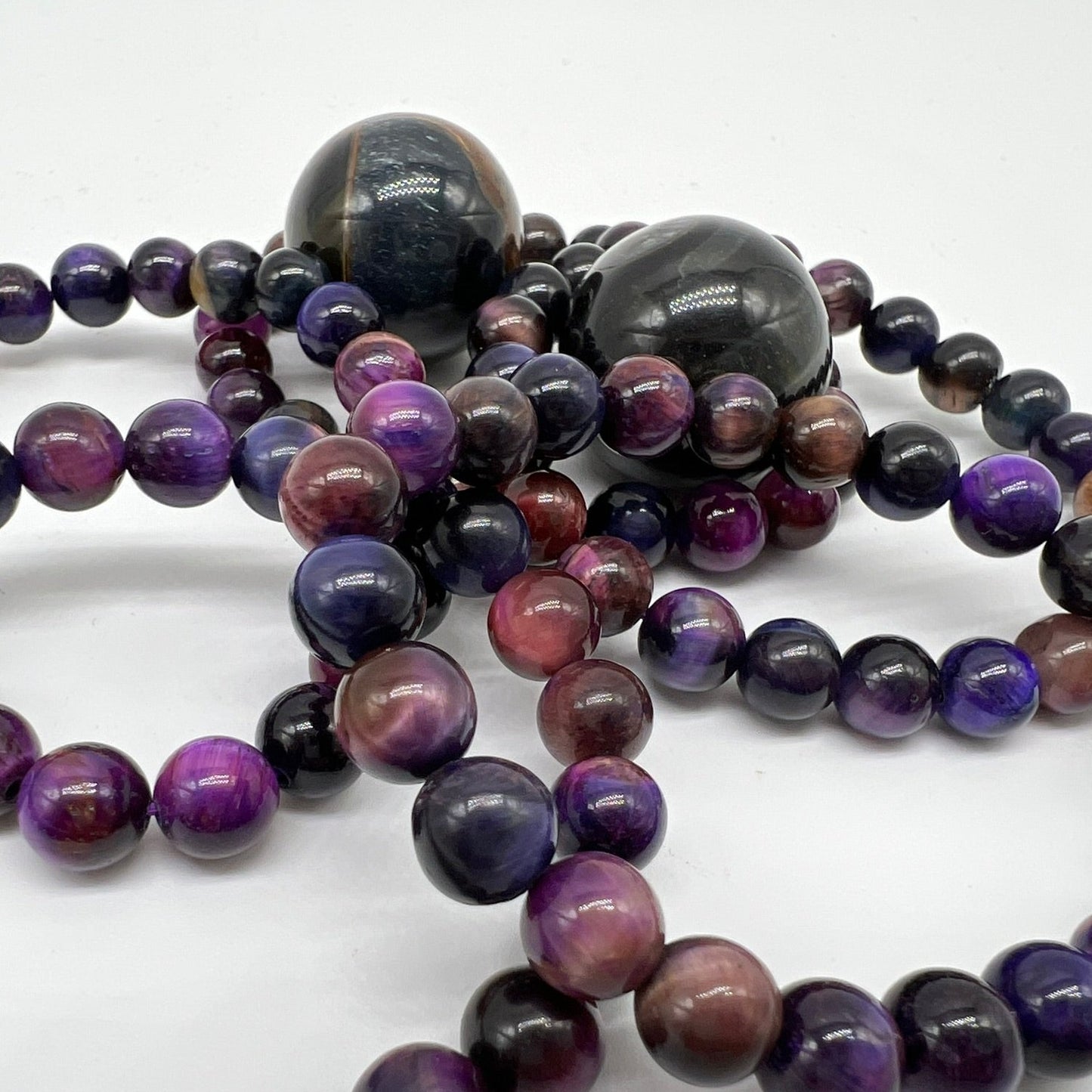 Galaxy Tigers Eye Bracelet - Strength & Courage, Self-Awareness, Balance, Wealth