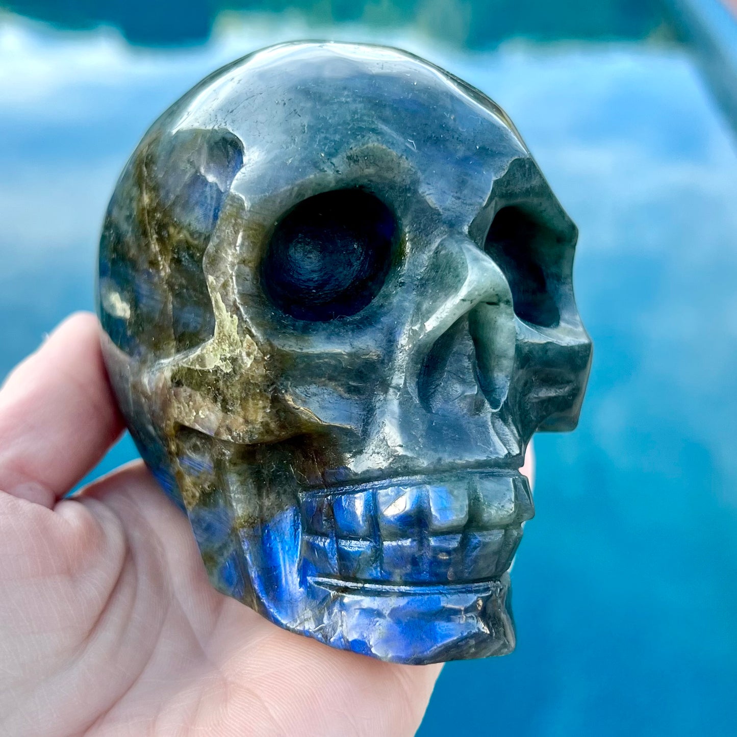 Labradorite Skull Large