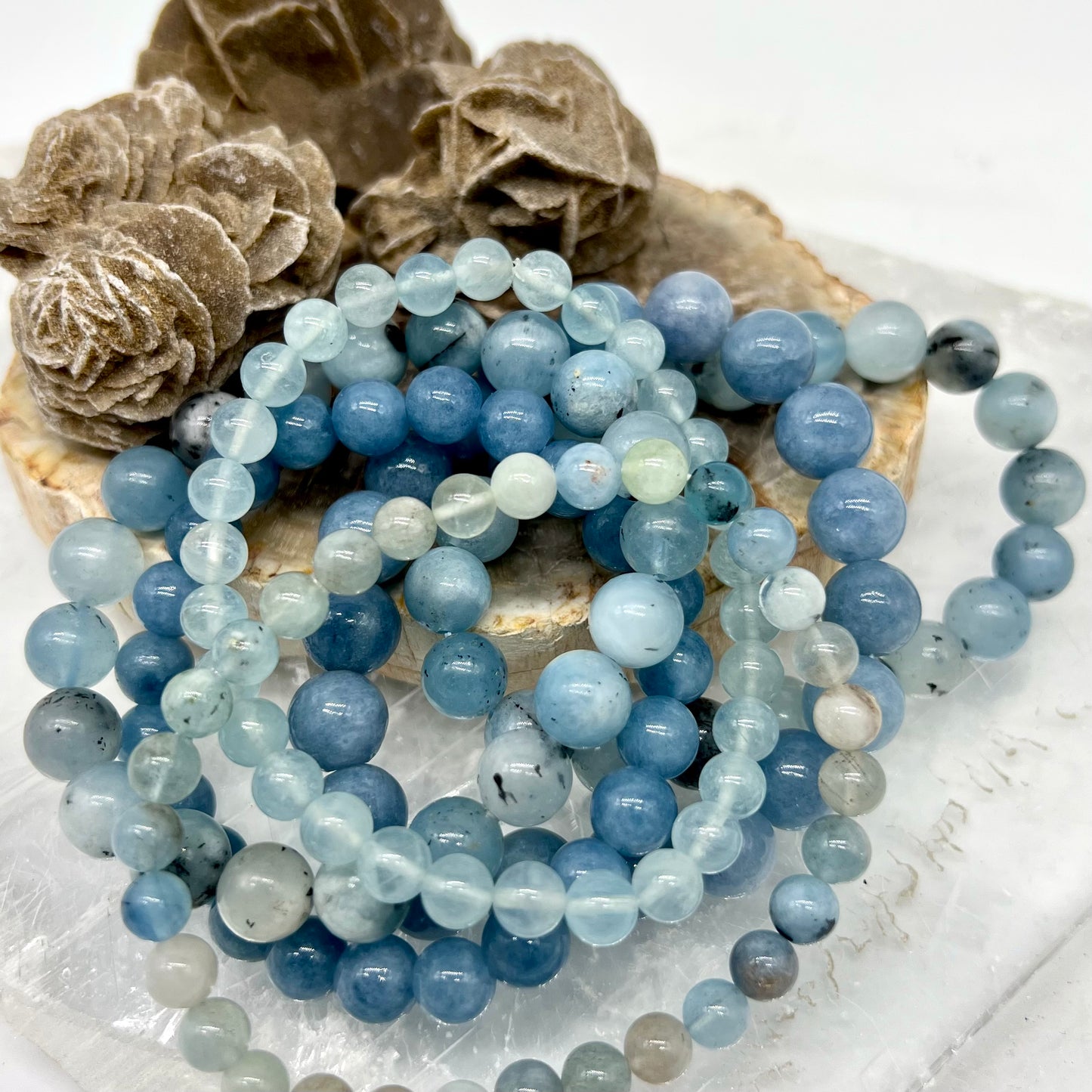 Aquamarine Bracelet - Courage, Calming, stress relief, Intuition