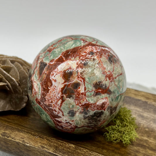 Money/Coin Agate Sphere - The Fortune Stone