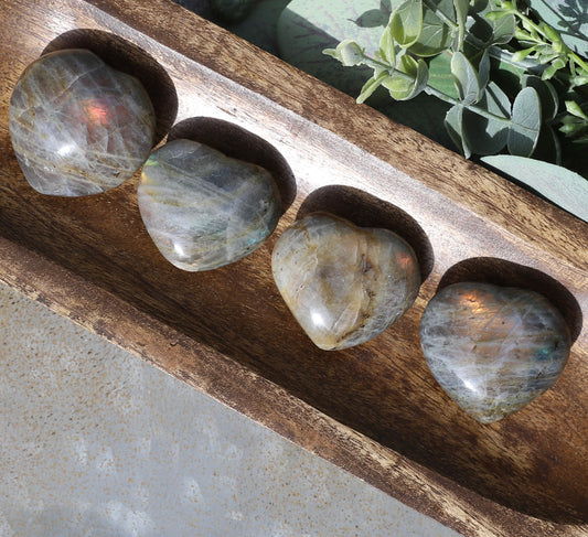 Sunset Labradorite Small Heart