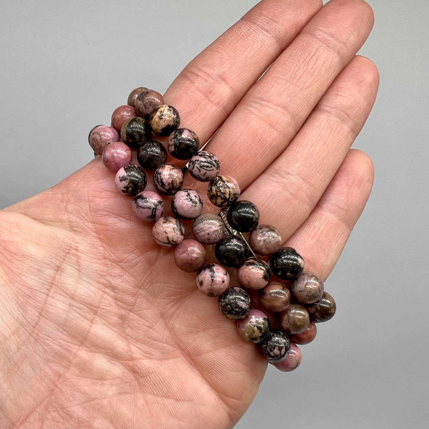 Rhodonite Bracelet - Clarity, Dreams, Calm, Love, Confidence