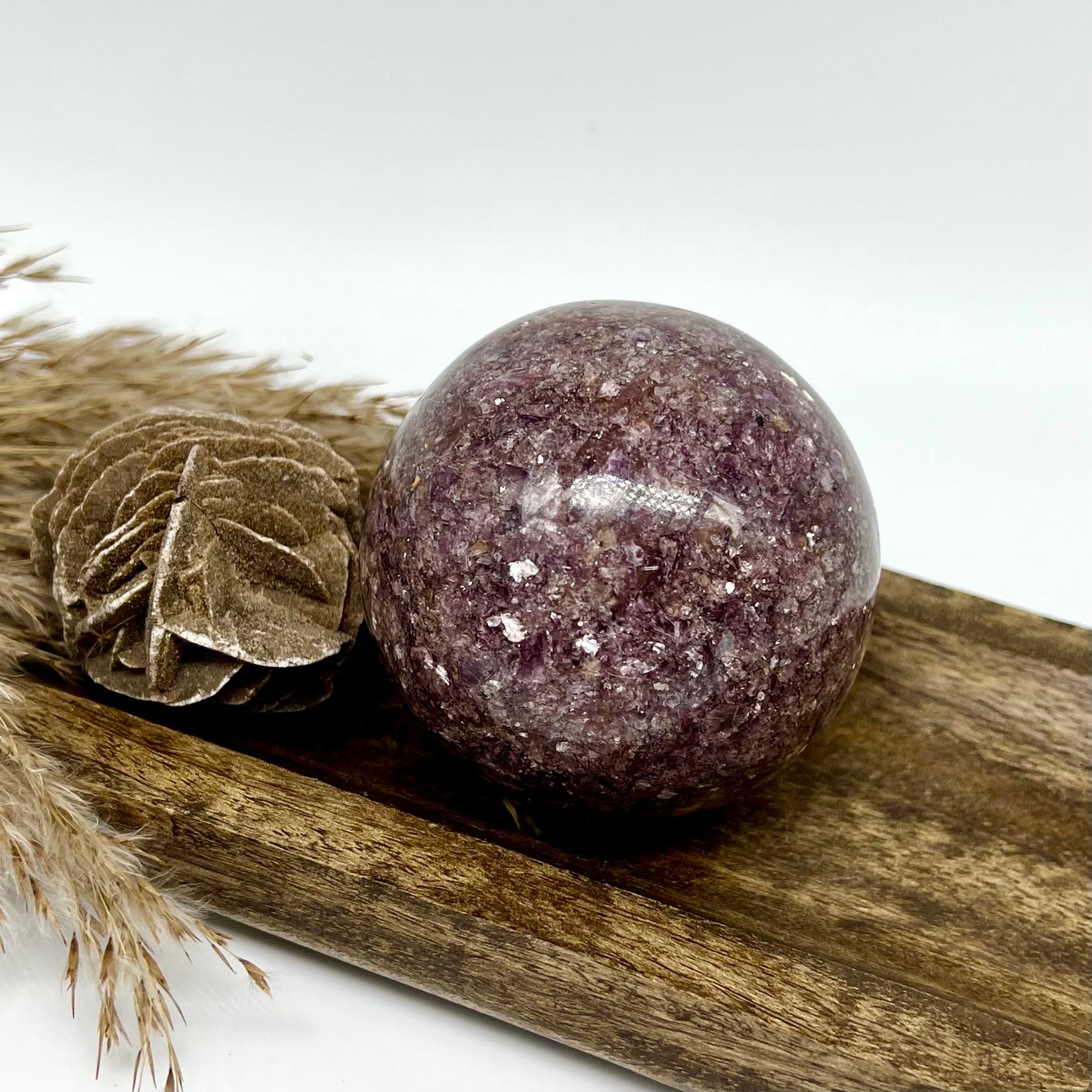 Purple Mica Sphere - Strength, Relax, Balance, Harmony