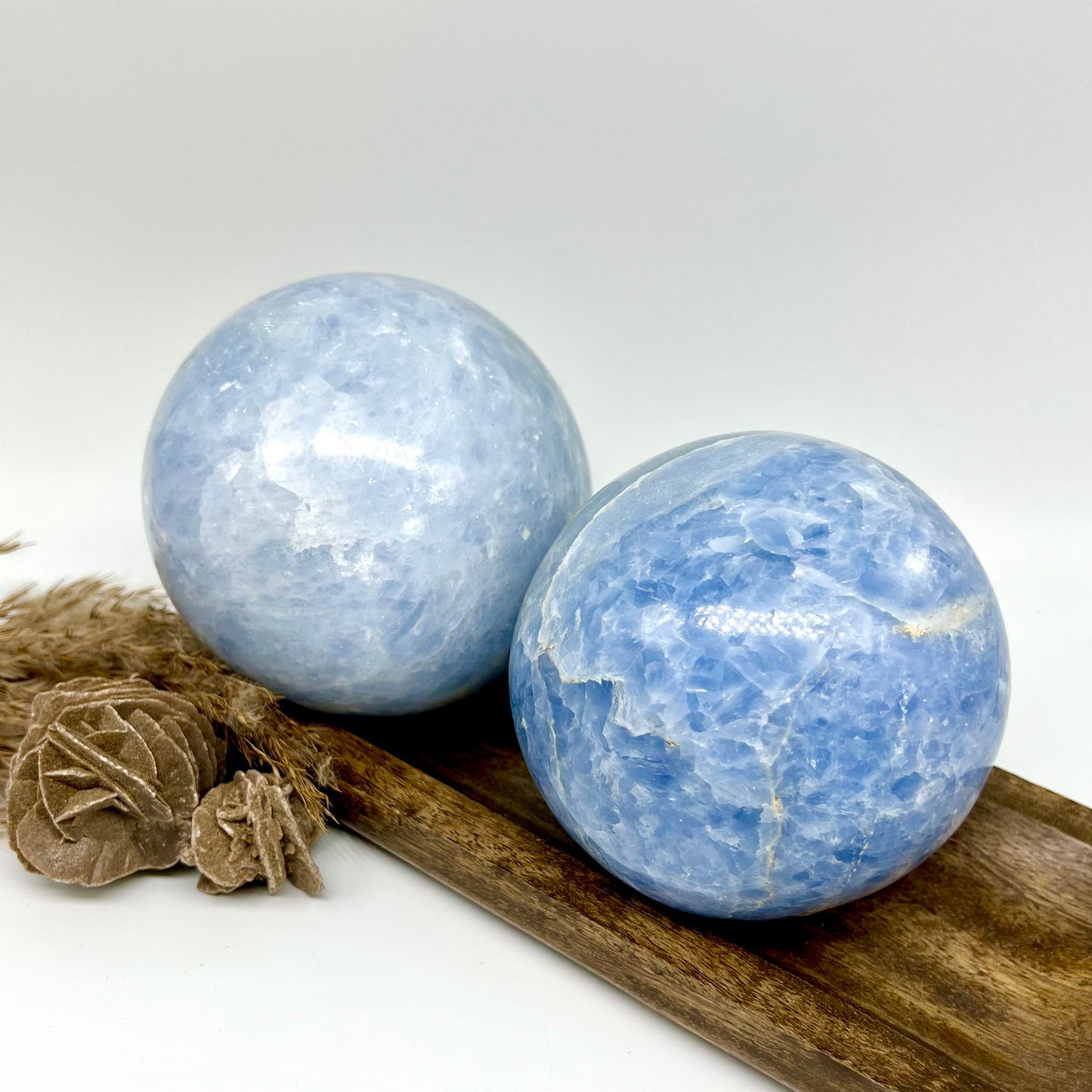 Blue Calcite sphere XL
