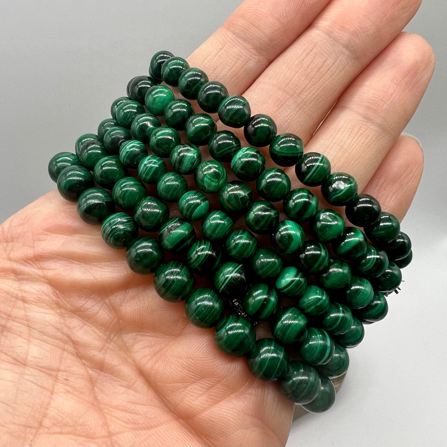 Malachite Bracelet - Trauma, Travel, Creativity, Balance, Protection, Confidence