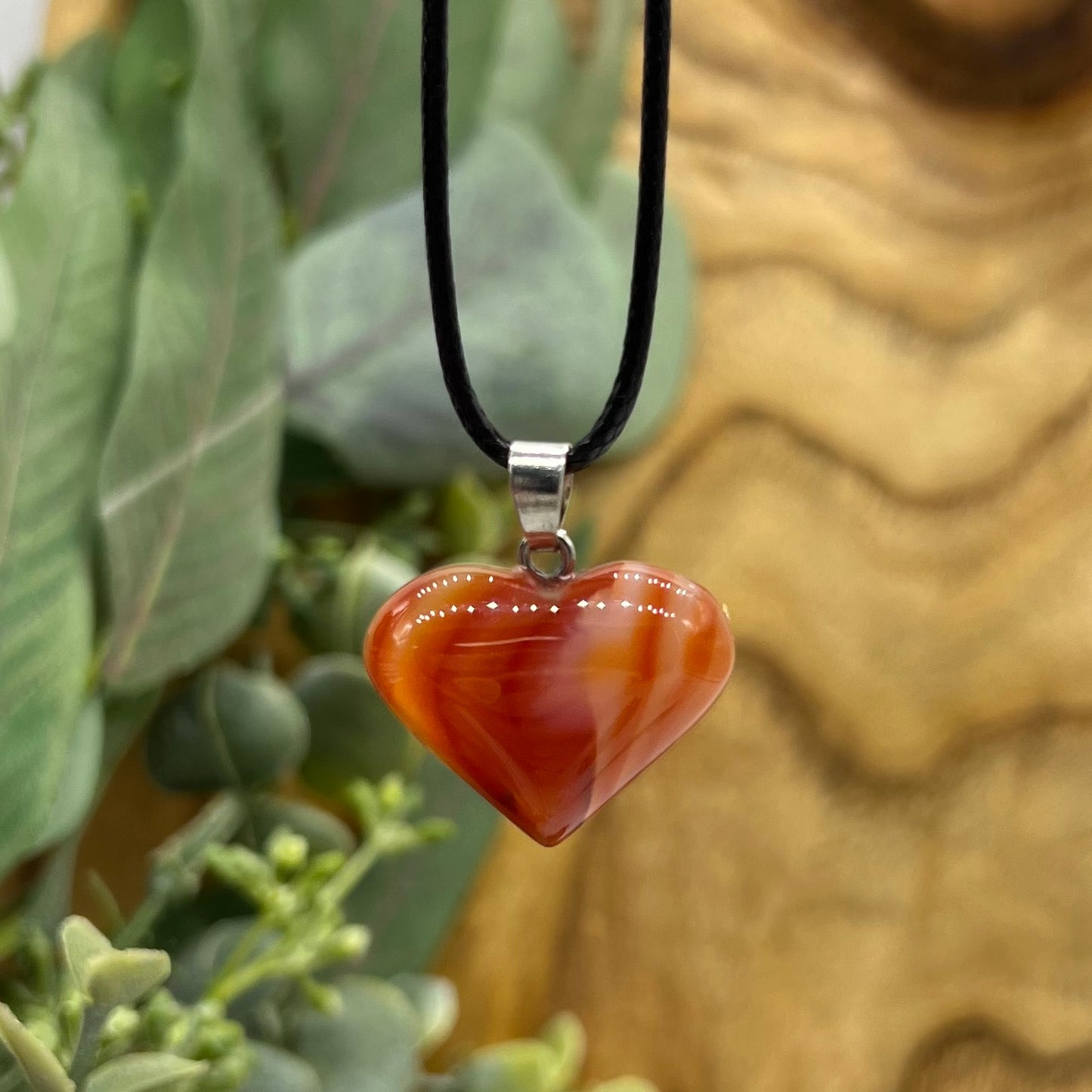 Carnelian Heart Necklace