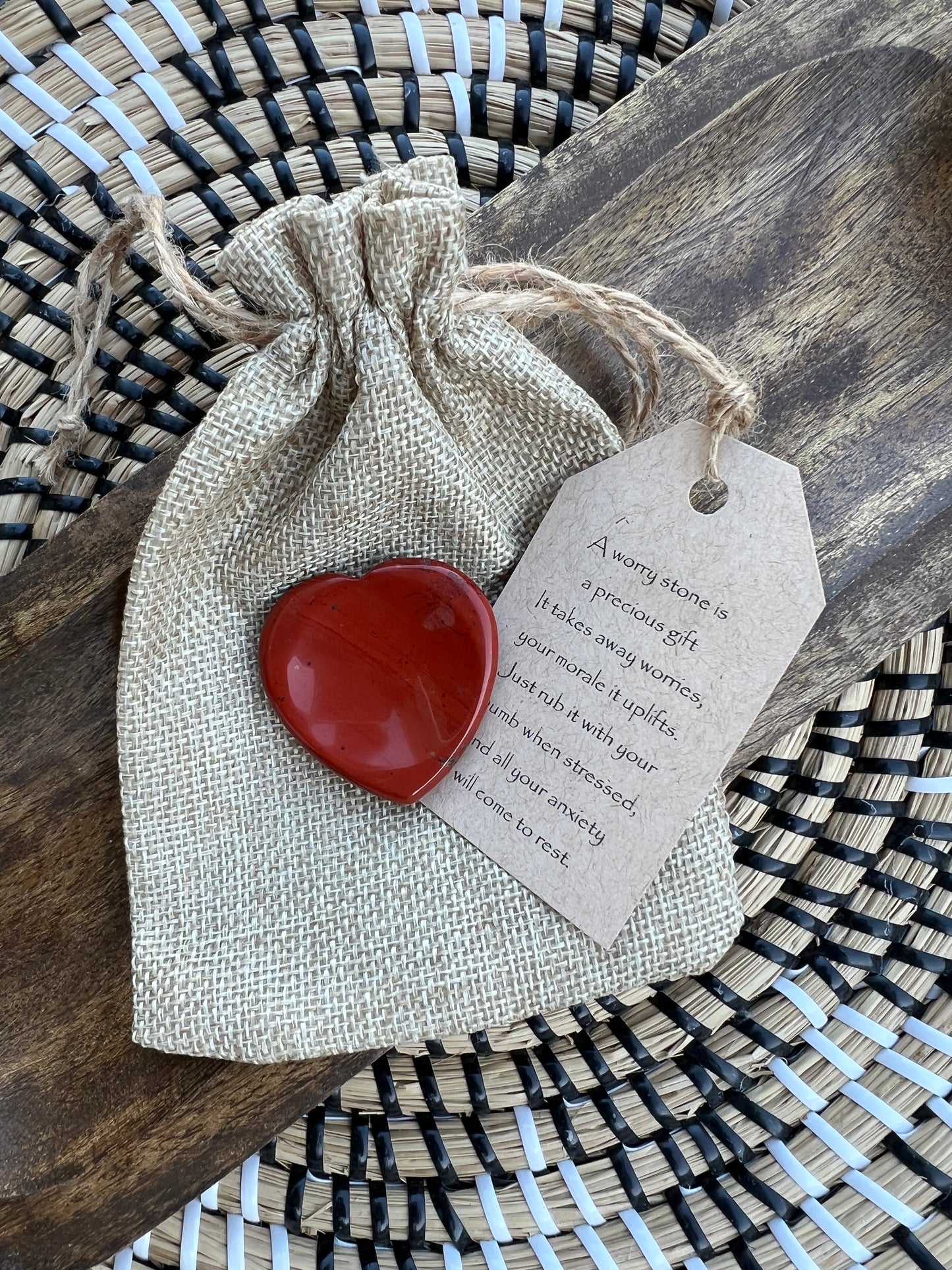 Worry Stone Gift set-Heart Shape