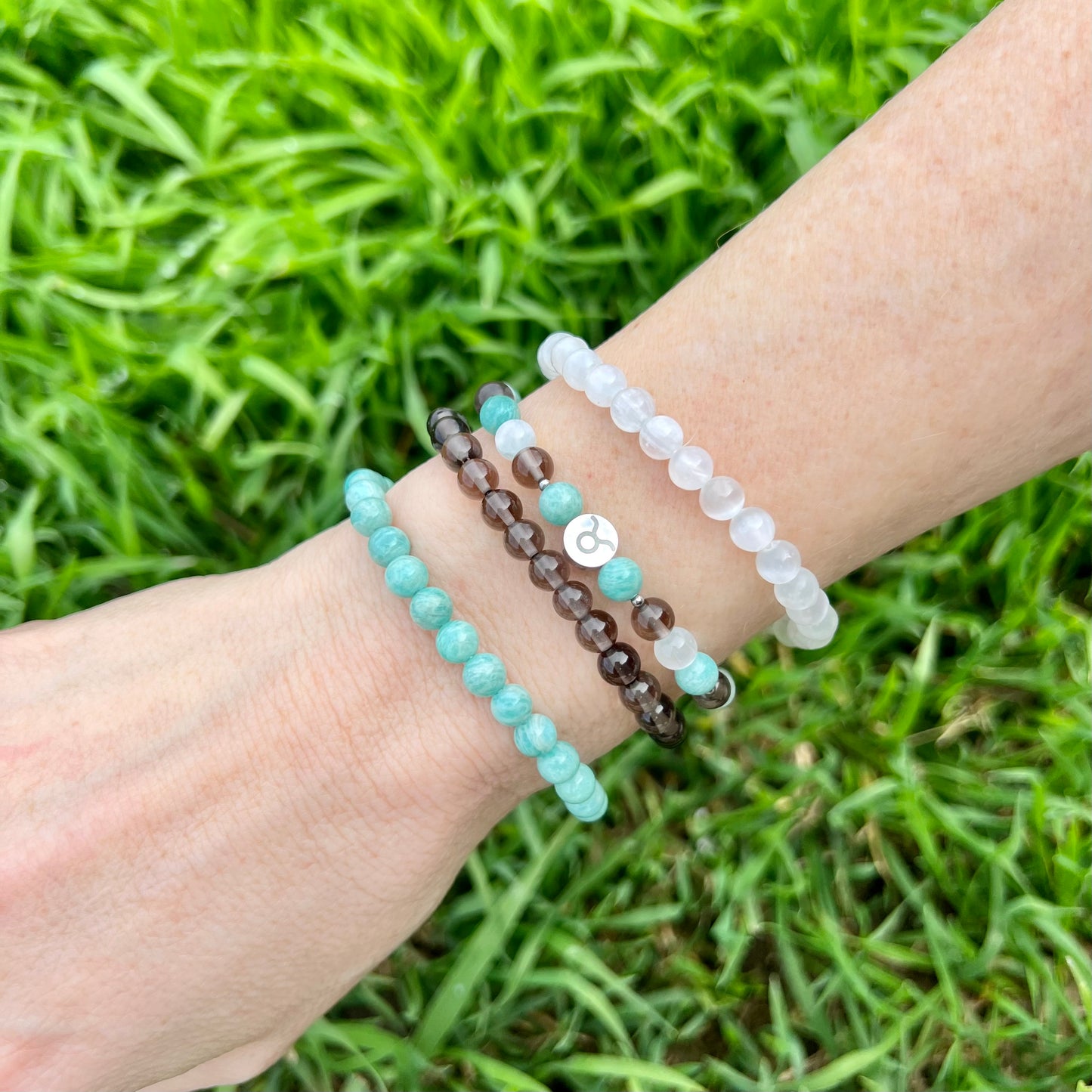 Taurus Zodiac Bracelet - Communication, Well-Being, Detox Negativity, Grounding, Positivity, Calm, Clarity