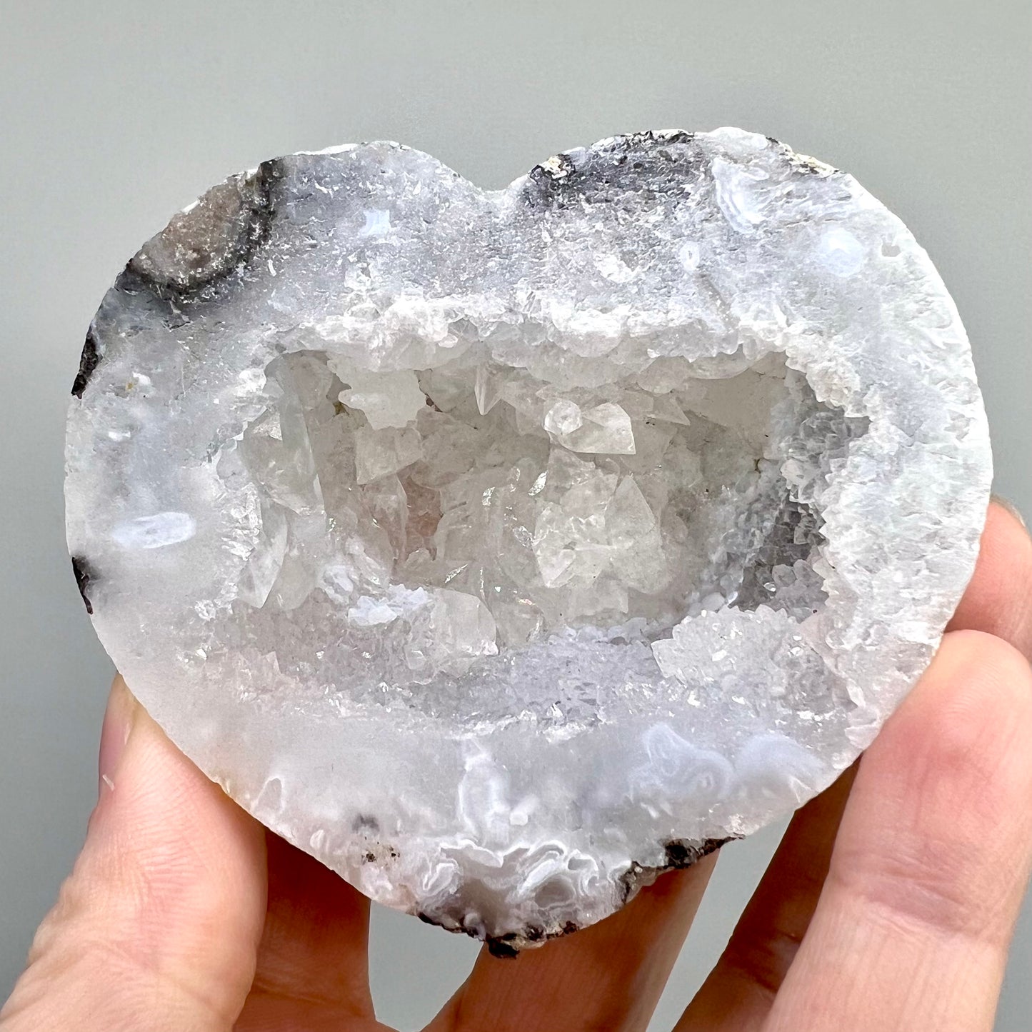 Druzy Agate Heart
