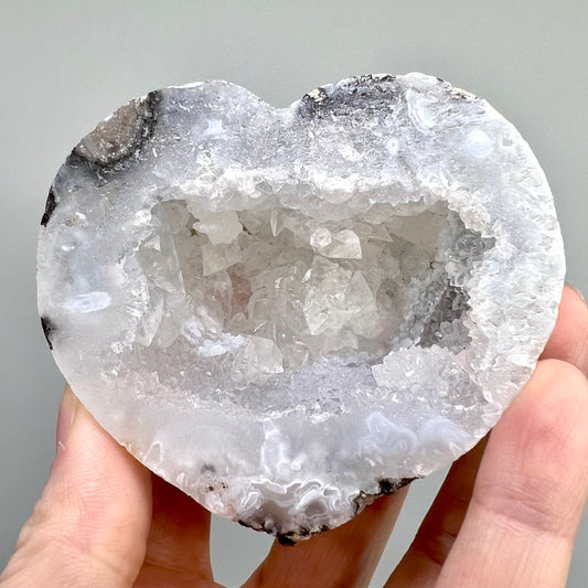 Druzy Agate Heart