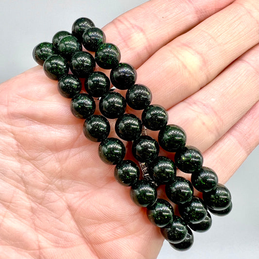 Green Sandstone Bracelet - Calm, Protection