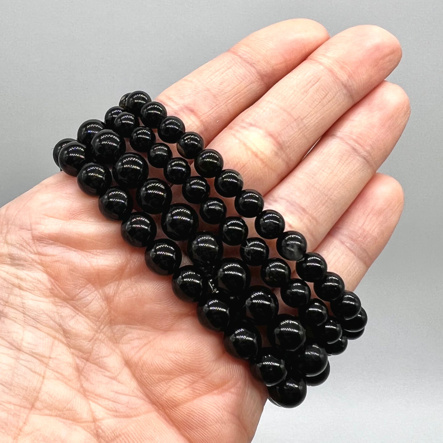 Black Tourmaline Bracelet - Cleansing, Protection, Grounding, EMF Blocker