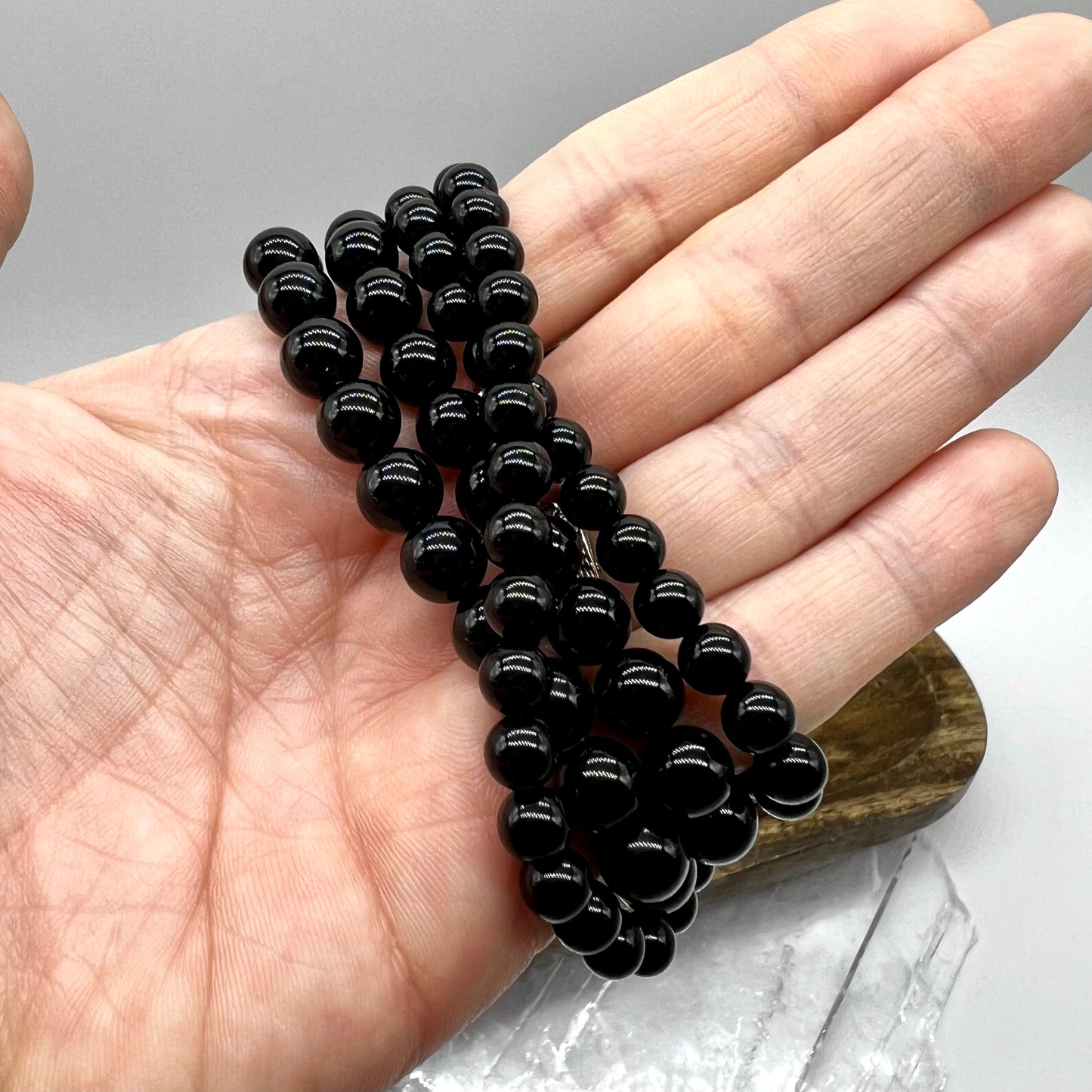 Black Obsidian Bracelet - New Beginnings, Blocks Negativity, Protection