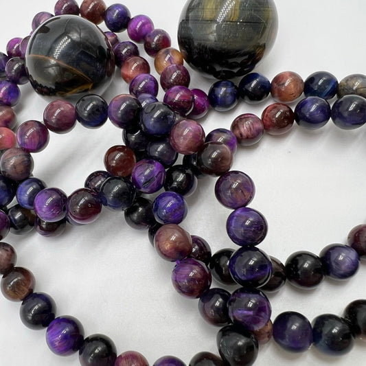 Galaxy Tigers Eye Bracelet - Strength & Courage, Self-Awareness, Balance, Wealth