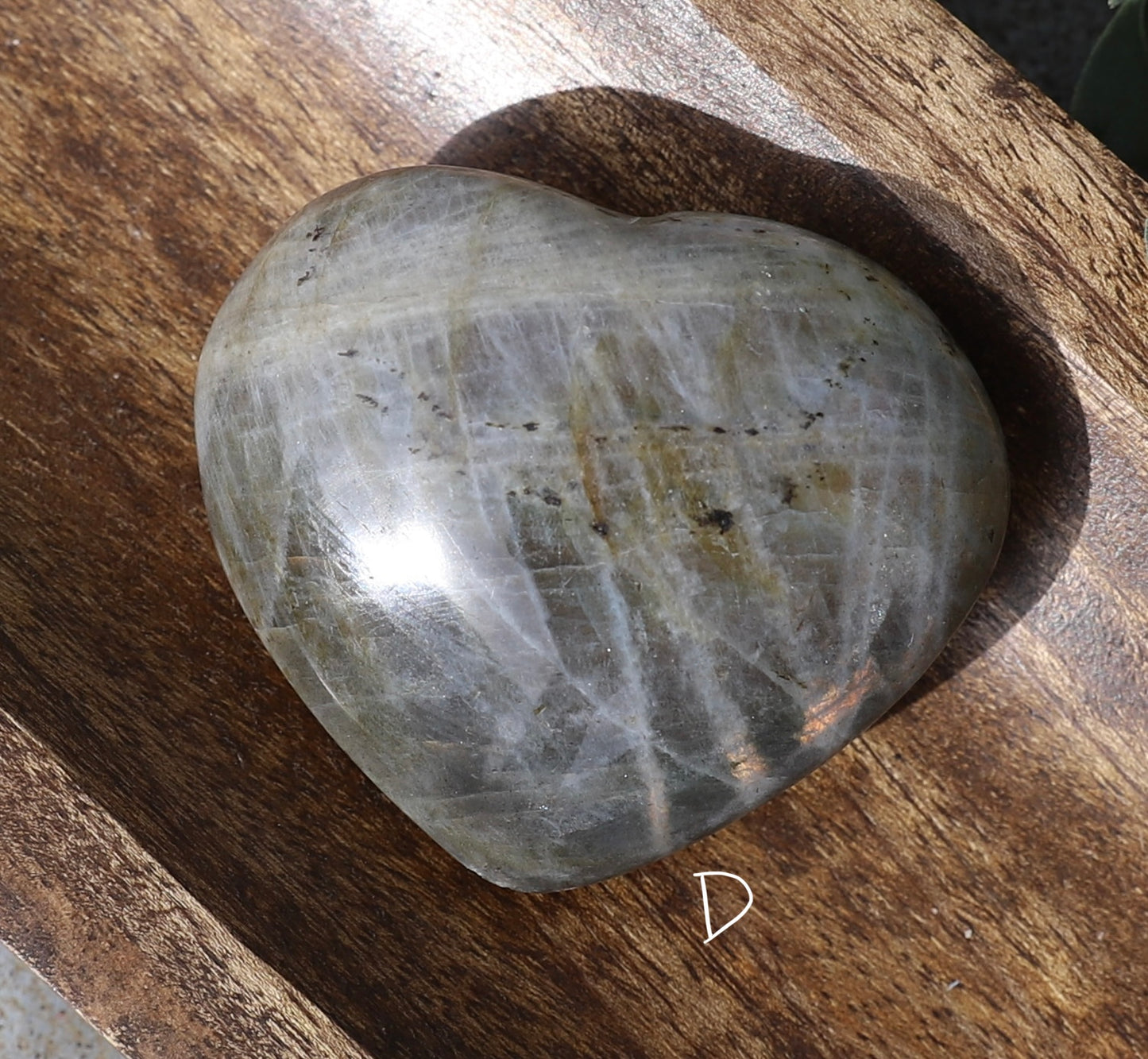 Sunset Labradorite Large Heart