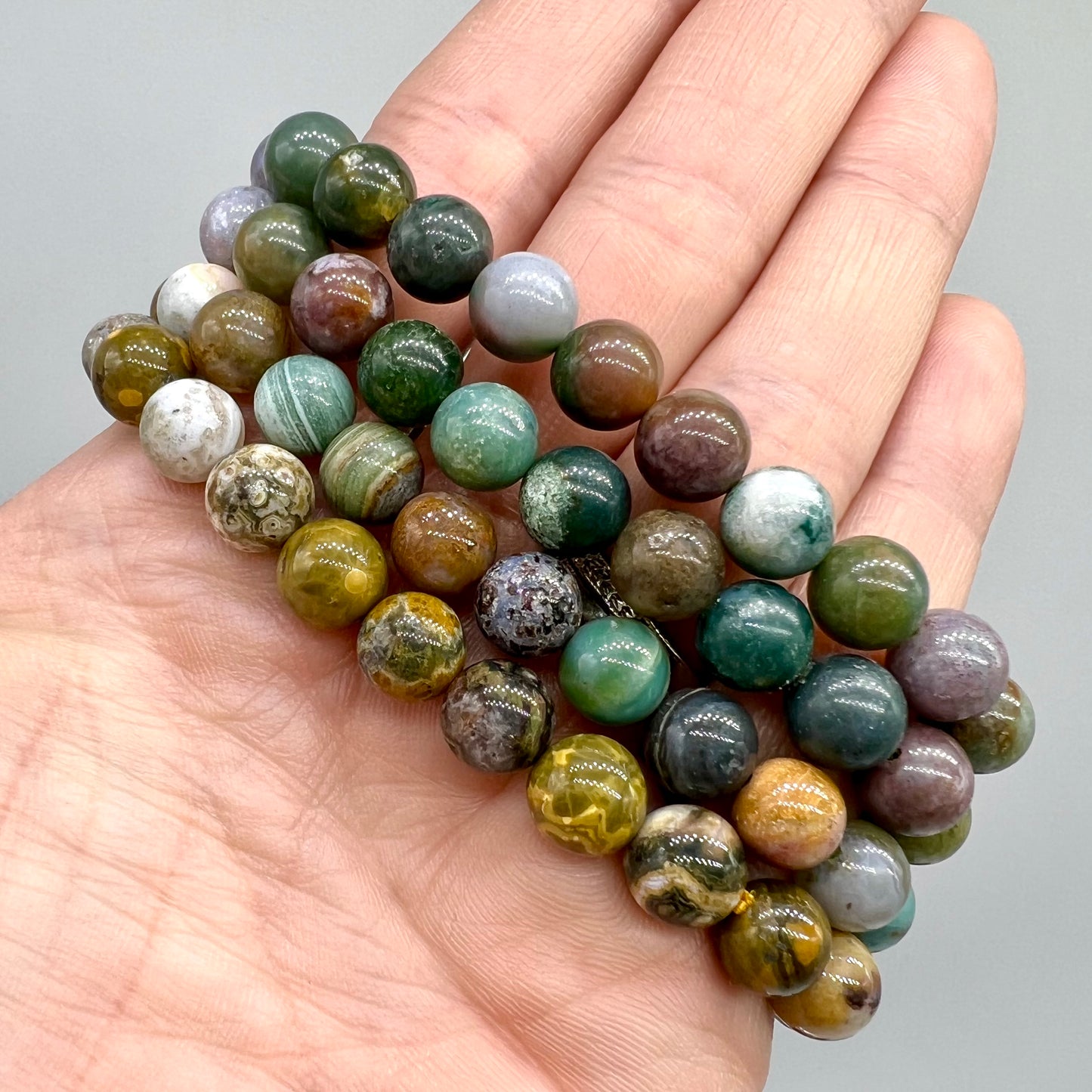 Ocean Jasper Bracelet - PTSD, Motivation, Happiness, Passion, Opportunities, Purification, Nurturing