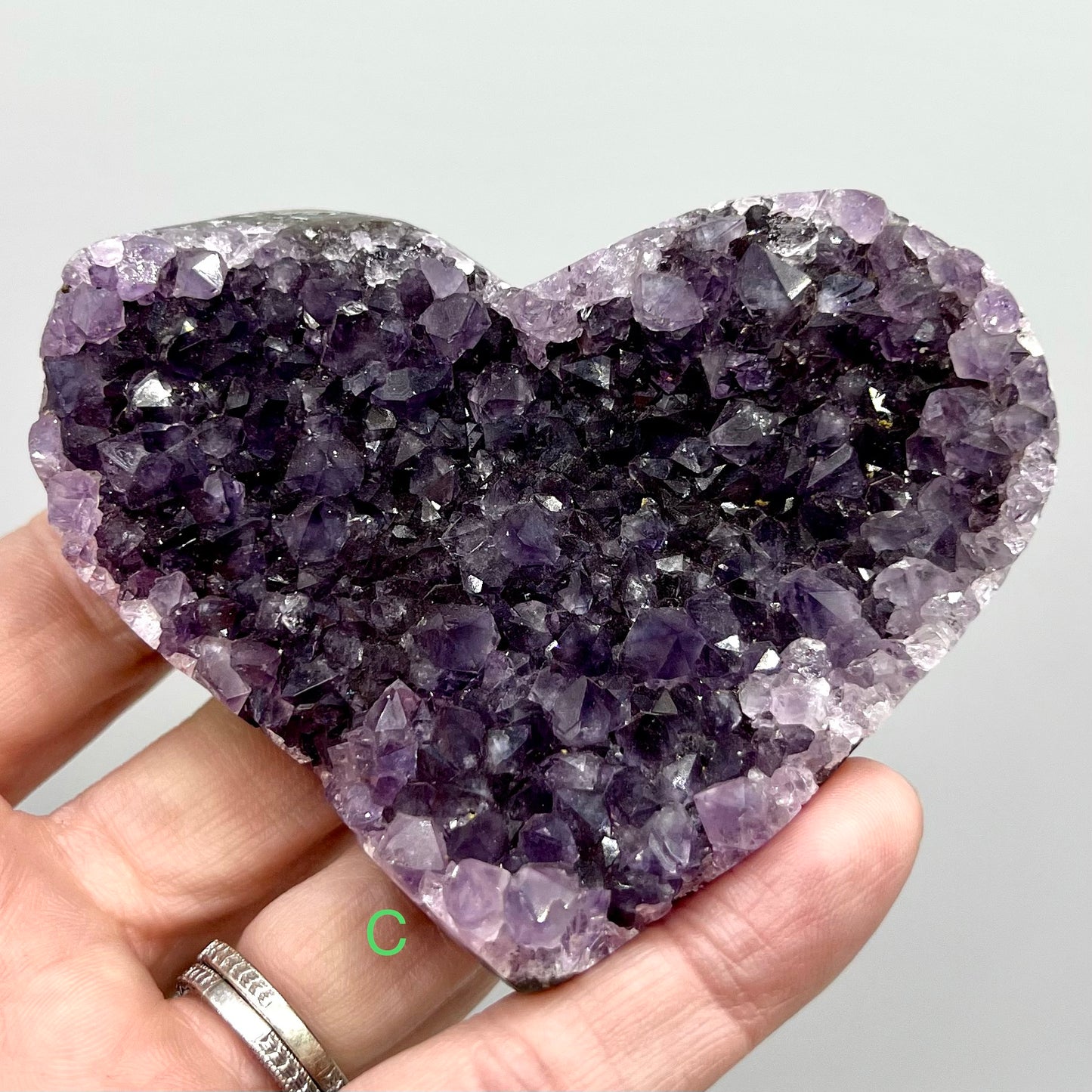 Amethyst Geode Heart