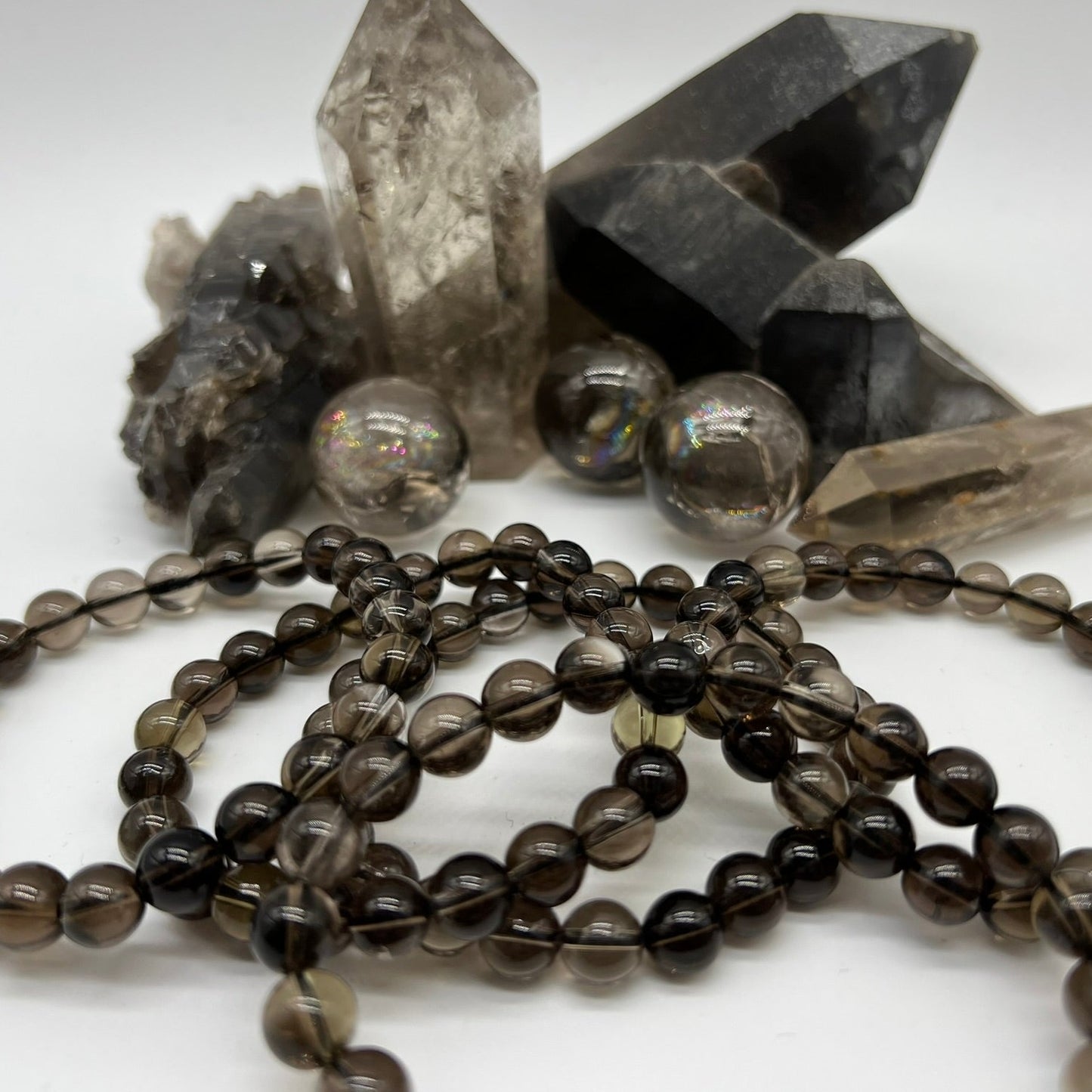 Smokey Quartz Bracelet - Calm, Lifts Depression, Intuition, Positivity