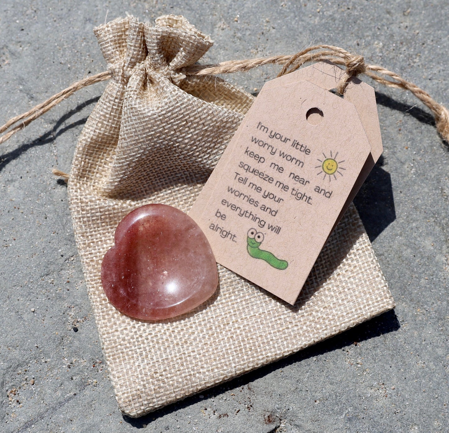Worry Stone Gift set-Heart Shape