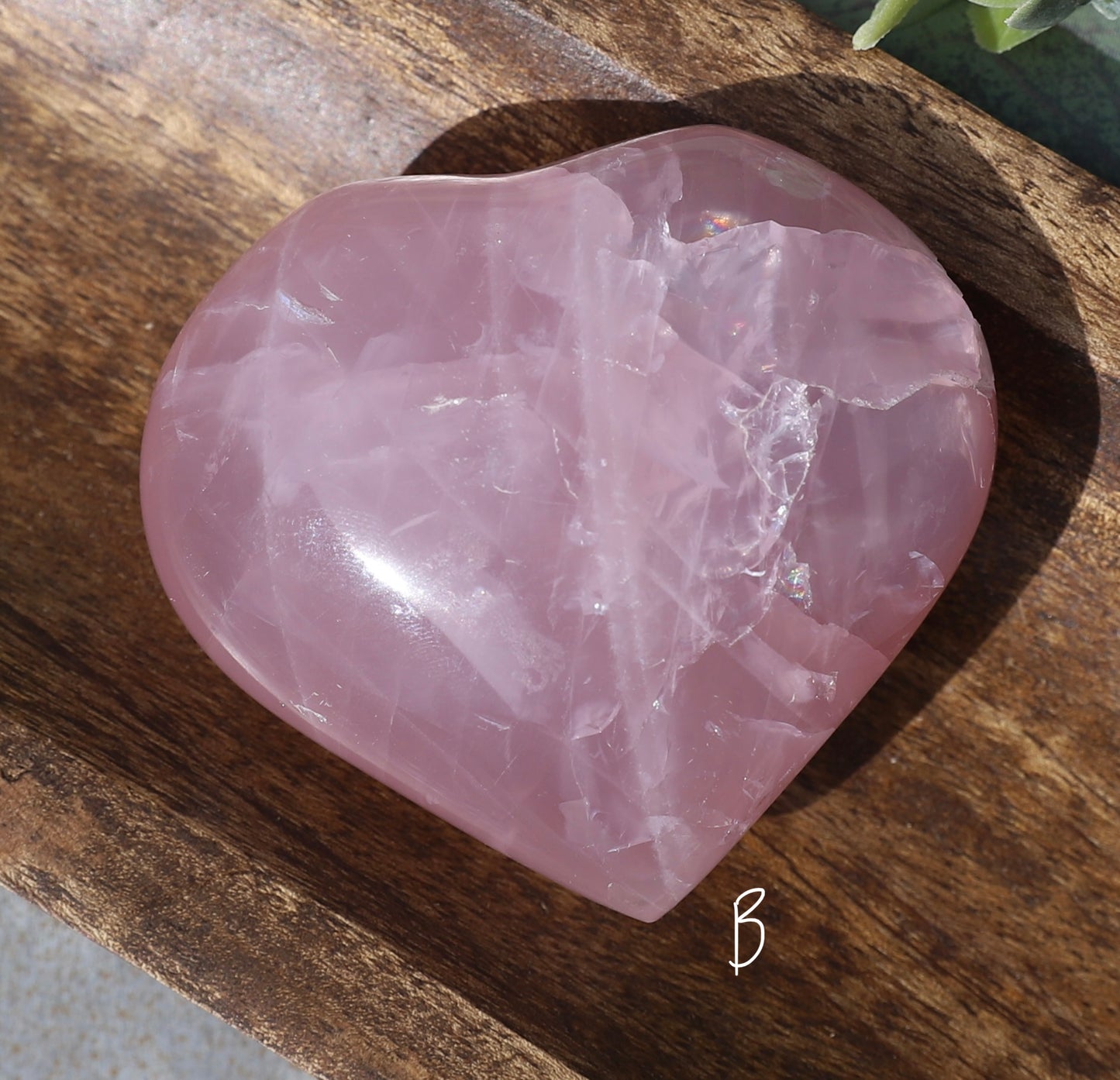 Rose Quartz Large Heart