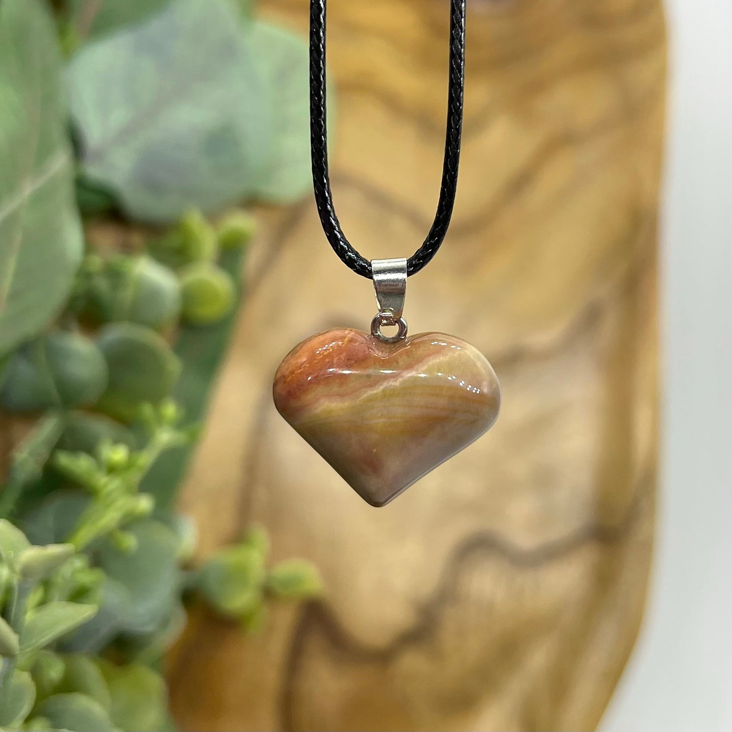 Polychrome Heart Necklace
