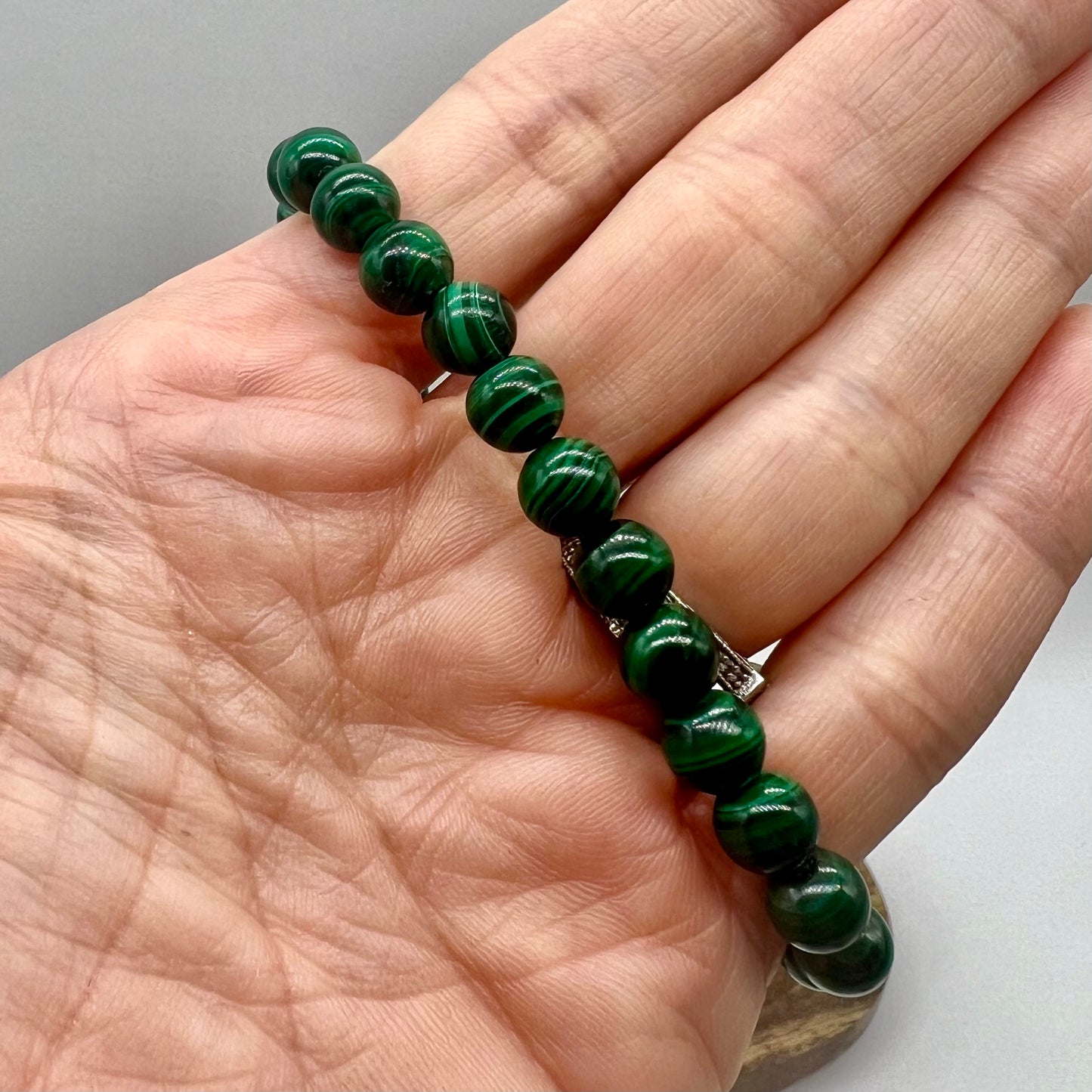 Malachite Bracelet - Trauma, Travel, Creativity, Balance, Protection, Confidence
