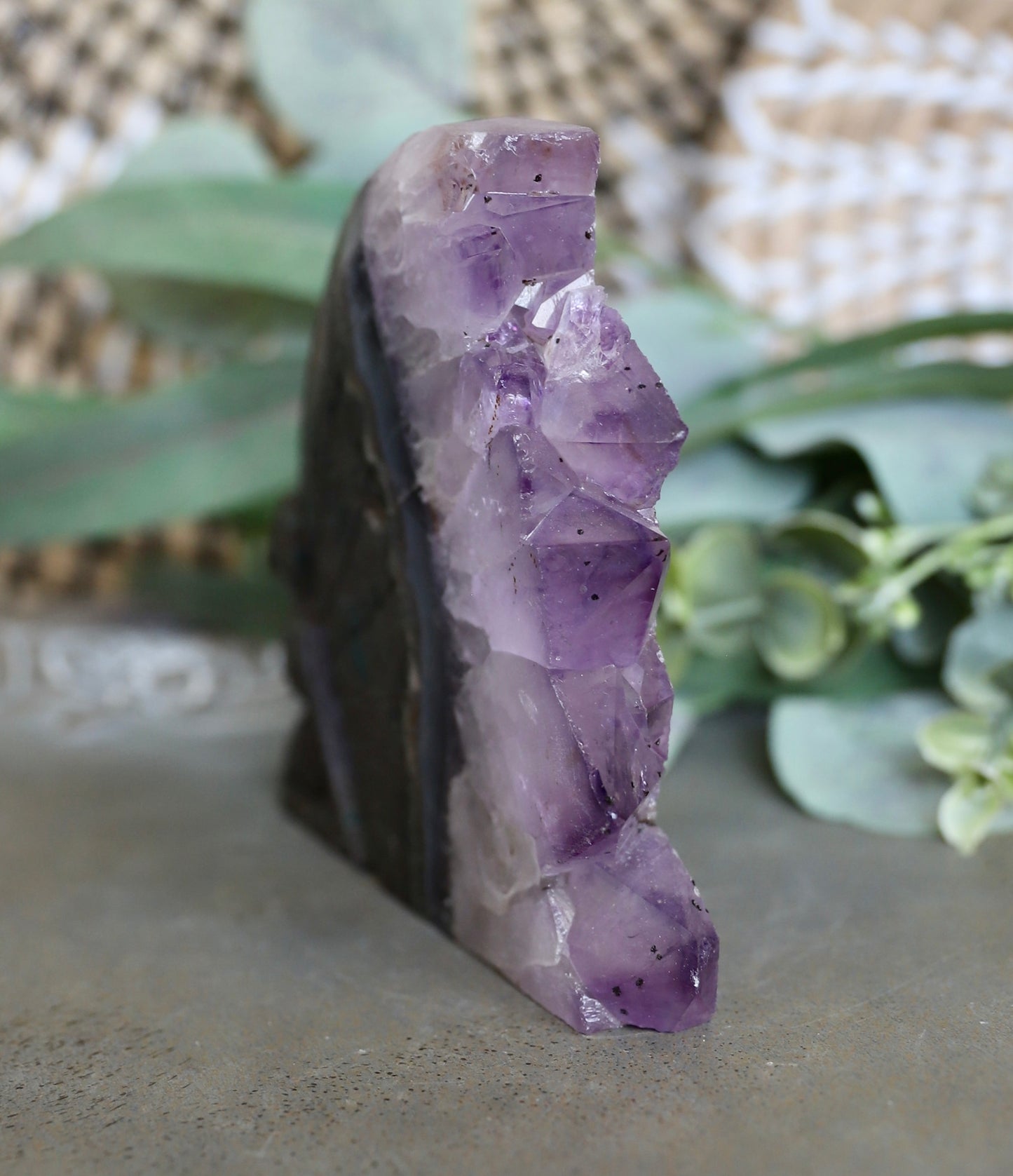 Fairy Amethyst Super 7 Cluster Carving