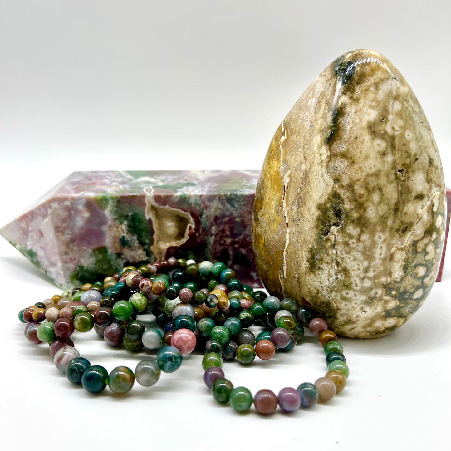 Ocean Jasper Bracelet - PTSD, Motivation, Happiness, Passion, Opportunities, Purification, Nurturing
