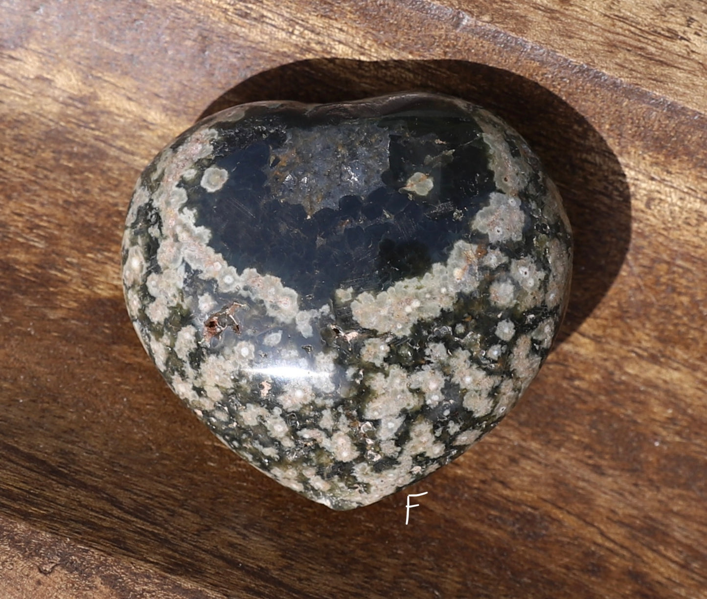 Orbicular Ocean Jasper Heart