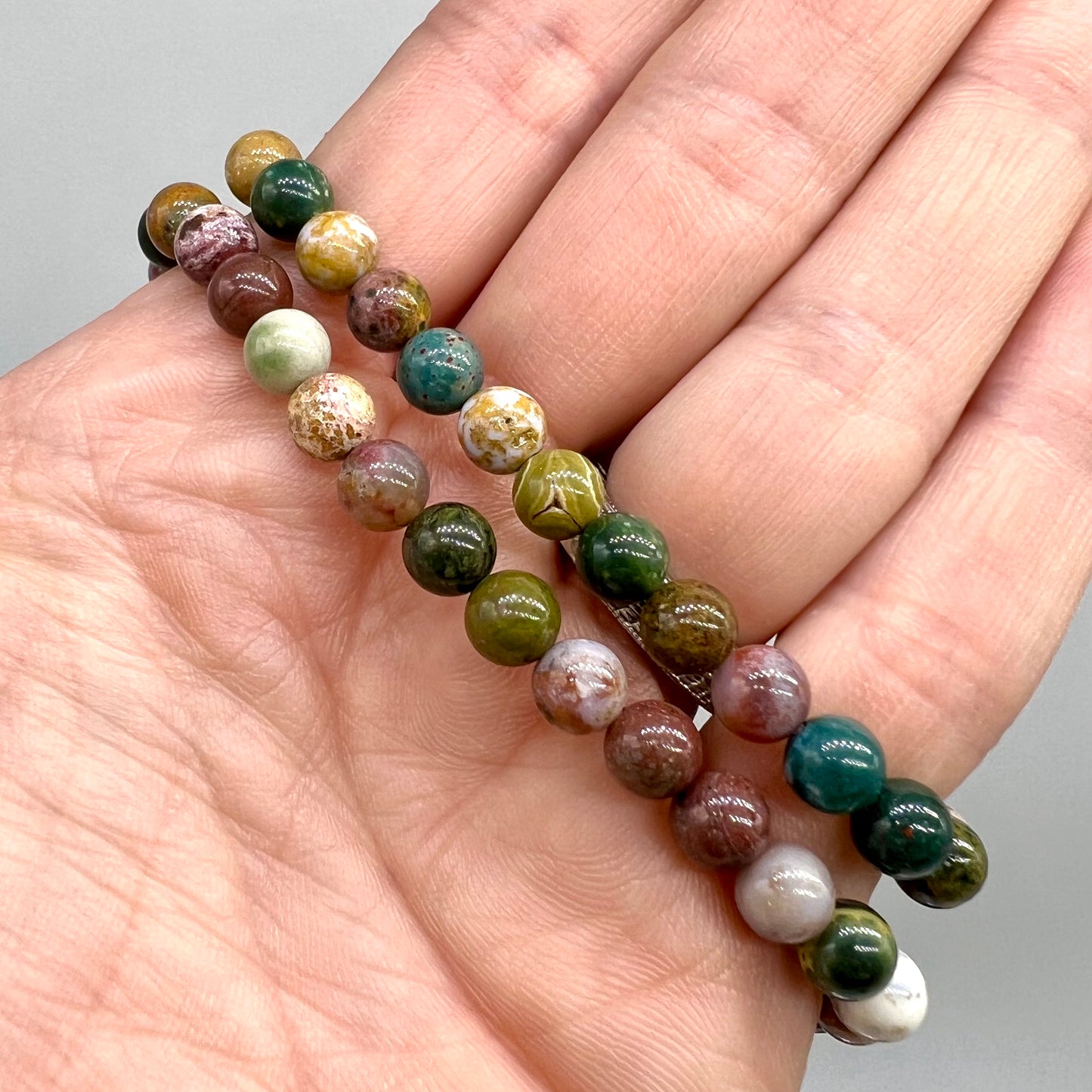 Ocean Jasper Bracelet - PTSD, Motivation, Happiness, Passion, Opportunities, Purification, Nurturing