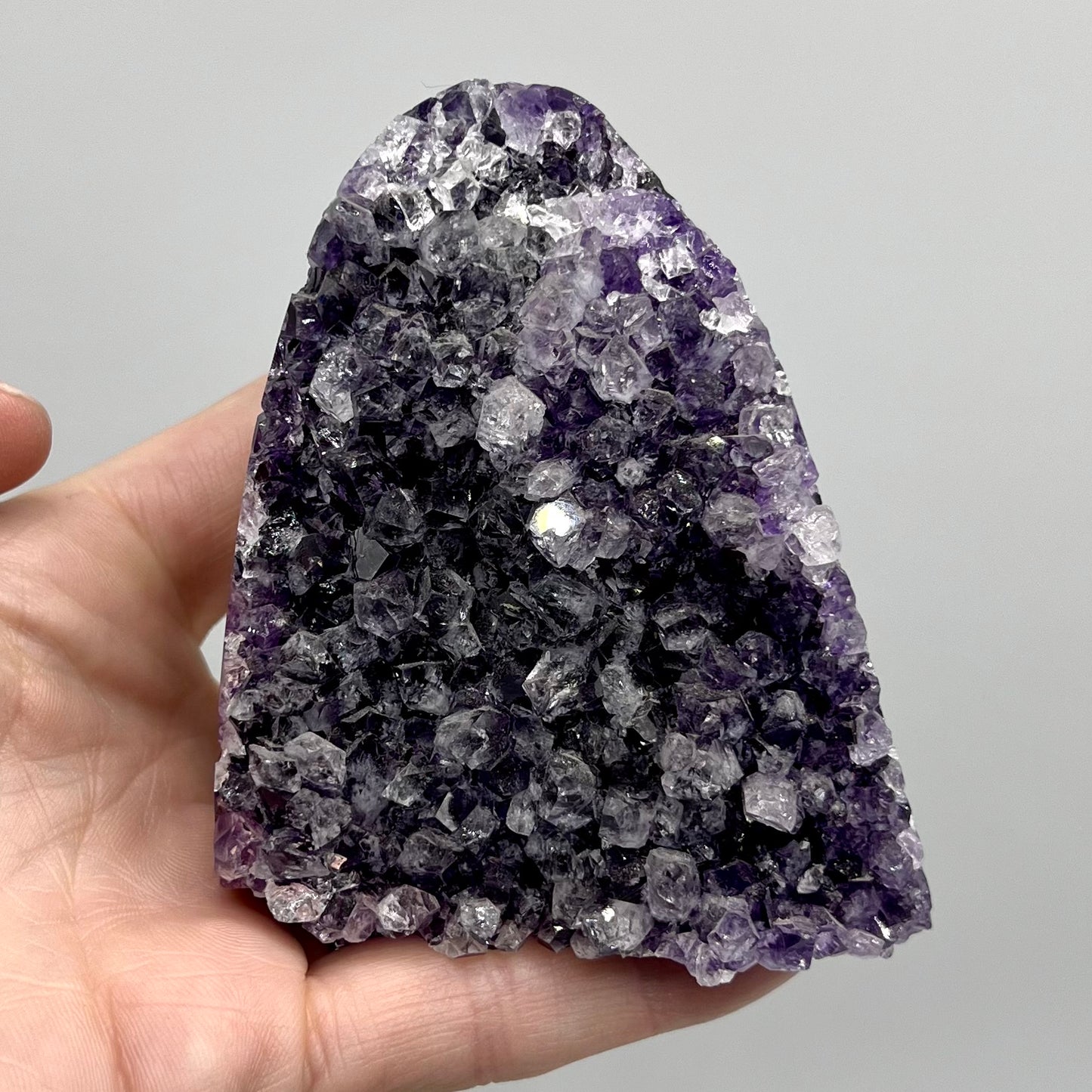 Amethyst Geode Cut Base Free Form