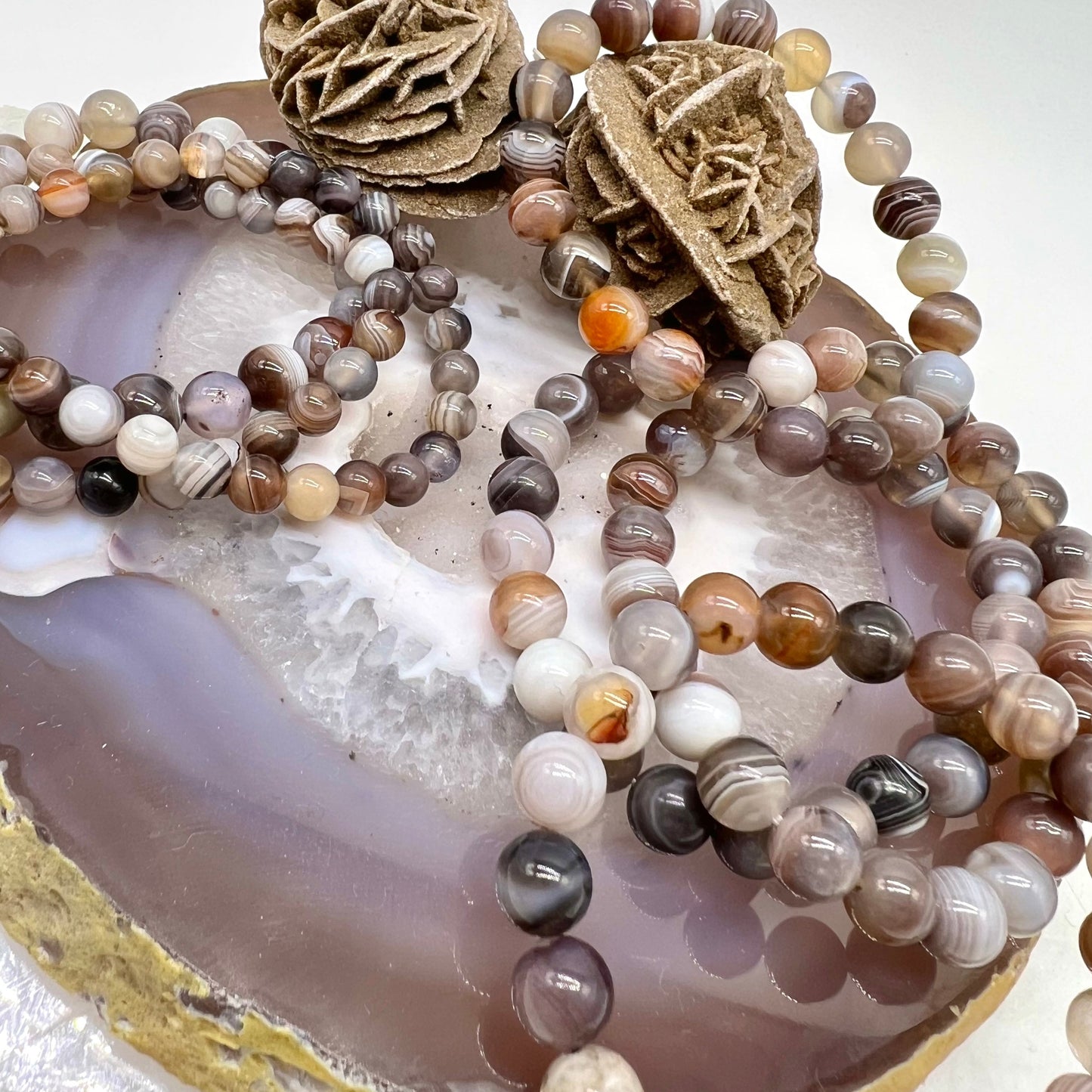 Botswana Agate Bracelet - New Beginnings, Growth, Intuition, Dreams, Opportunities