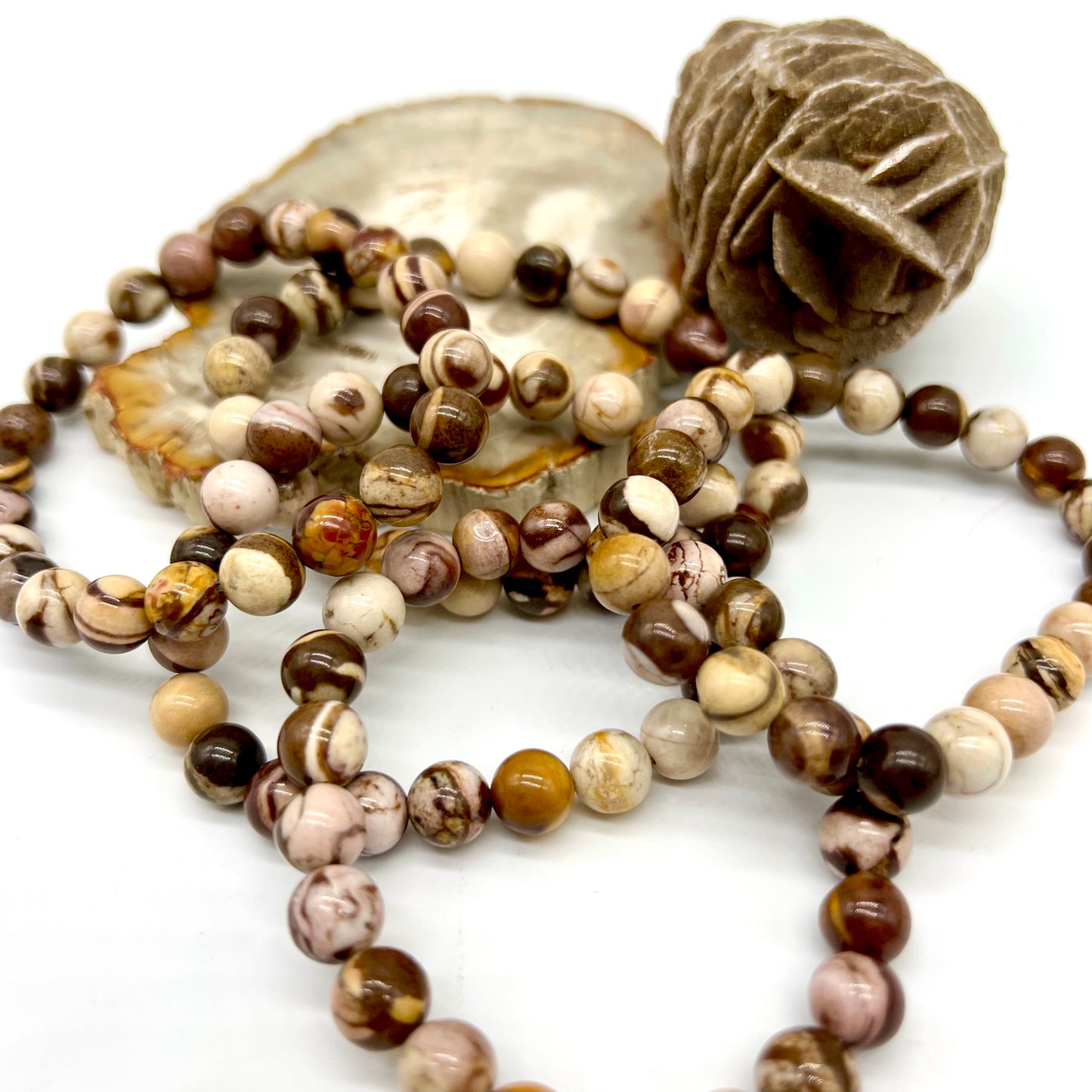 Australian Zebra Jasper Bracelet - Creativity, Courage, Dream Recall, Motivation, Balance, Protection