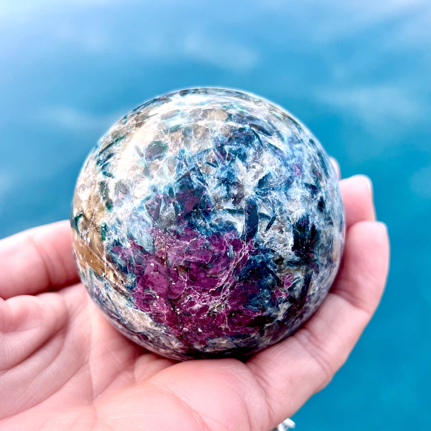 Ruby Kyanite Sphere Lrg
