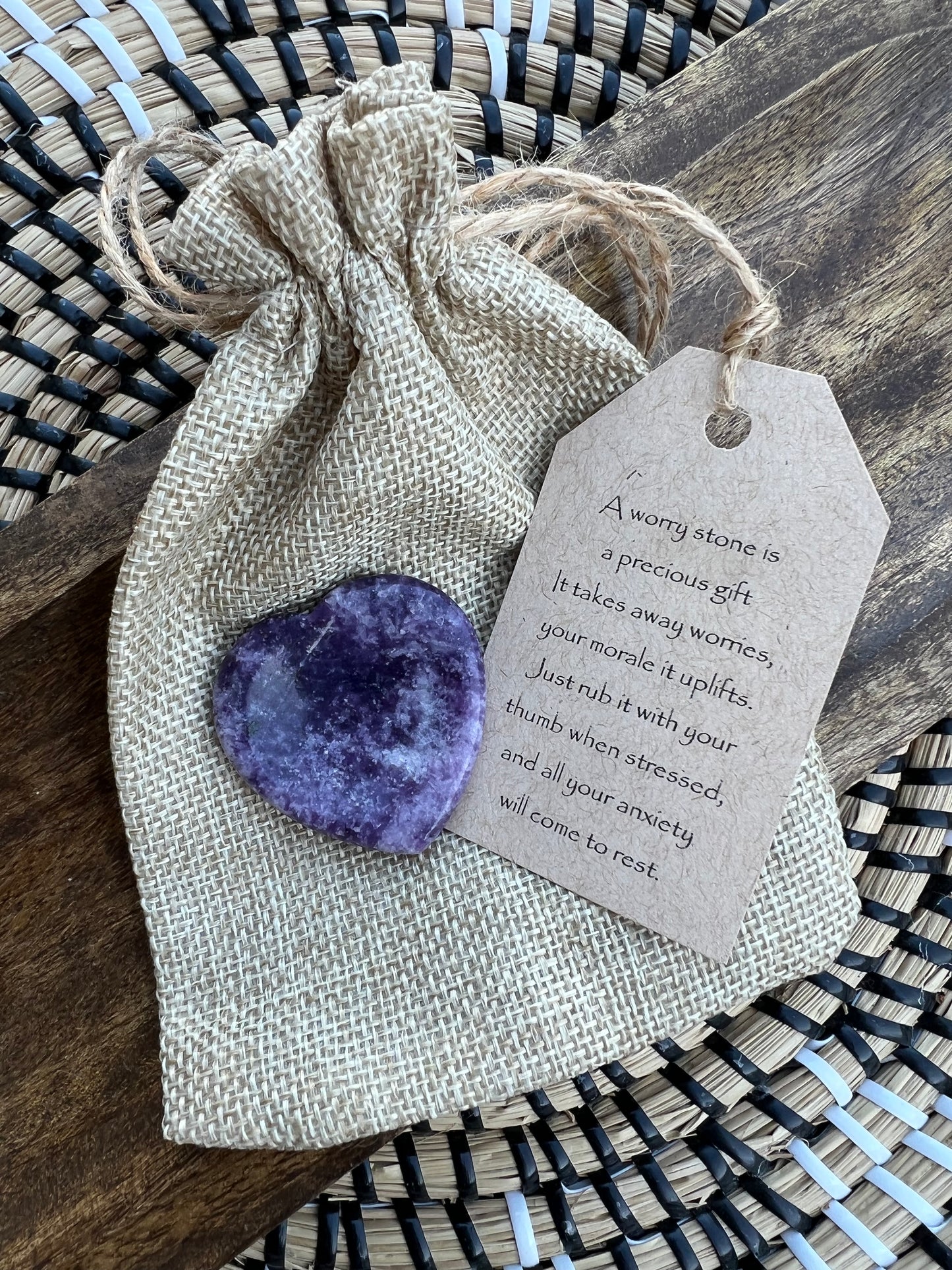 Worry Stone Gift set-Heart Shape