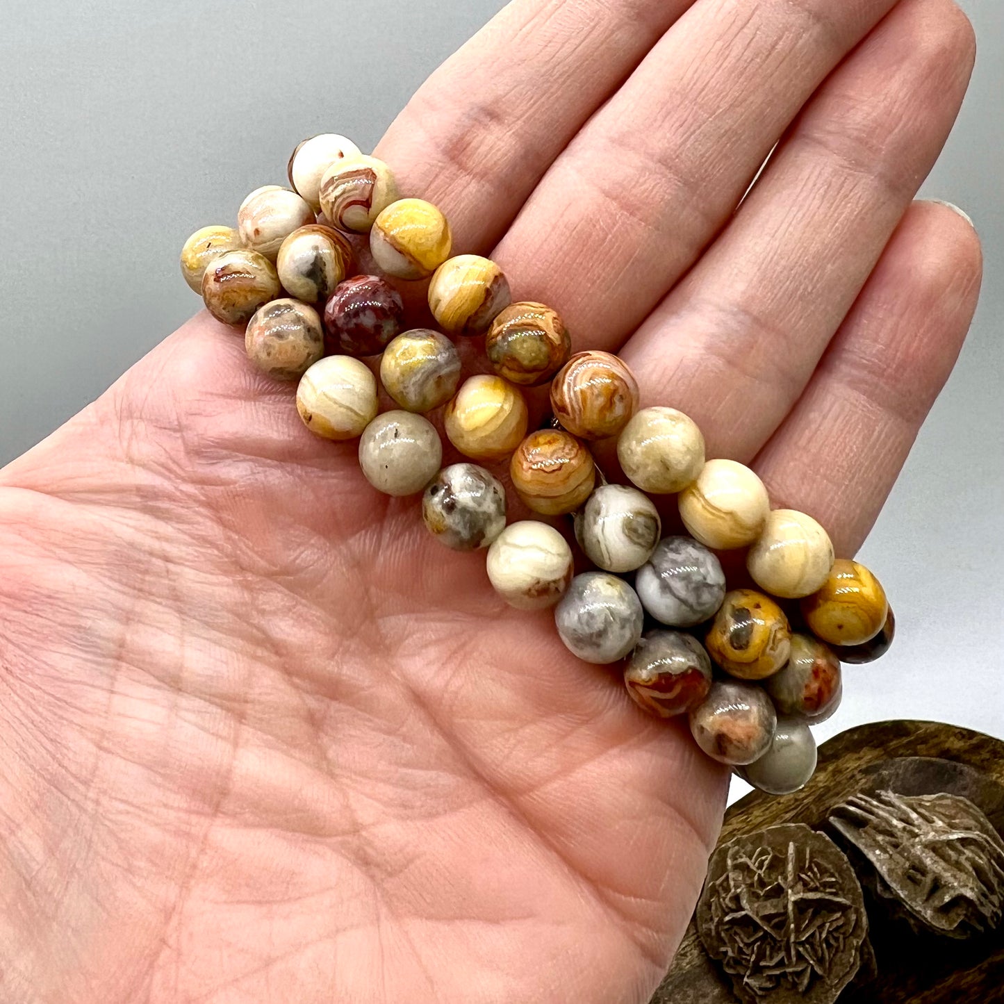 Crazy Lace Agate Bracelet -ADD/ADHD, Balance, Harmony, Happiness, Laughter
