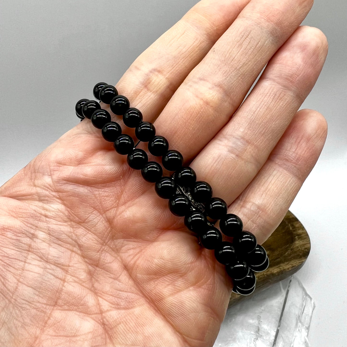 Black Obsidian Bracelet - New Beginnings, Blocks Negativity, Protection