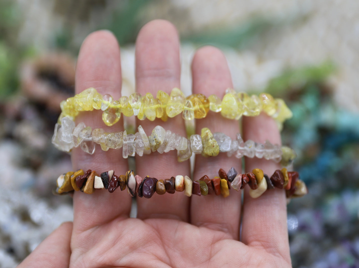 Crystal Chip Bracelet