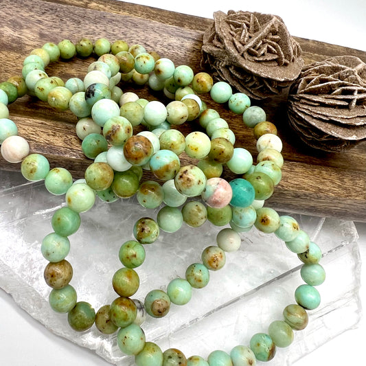 Mongolian Turquoise Bracelet -Communication, Anxiety, Stress, Confidence, Emotional Balance, Travel, Empathy