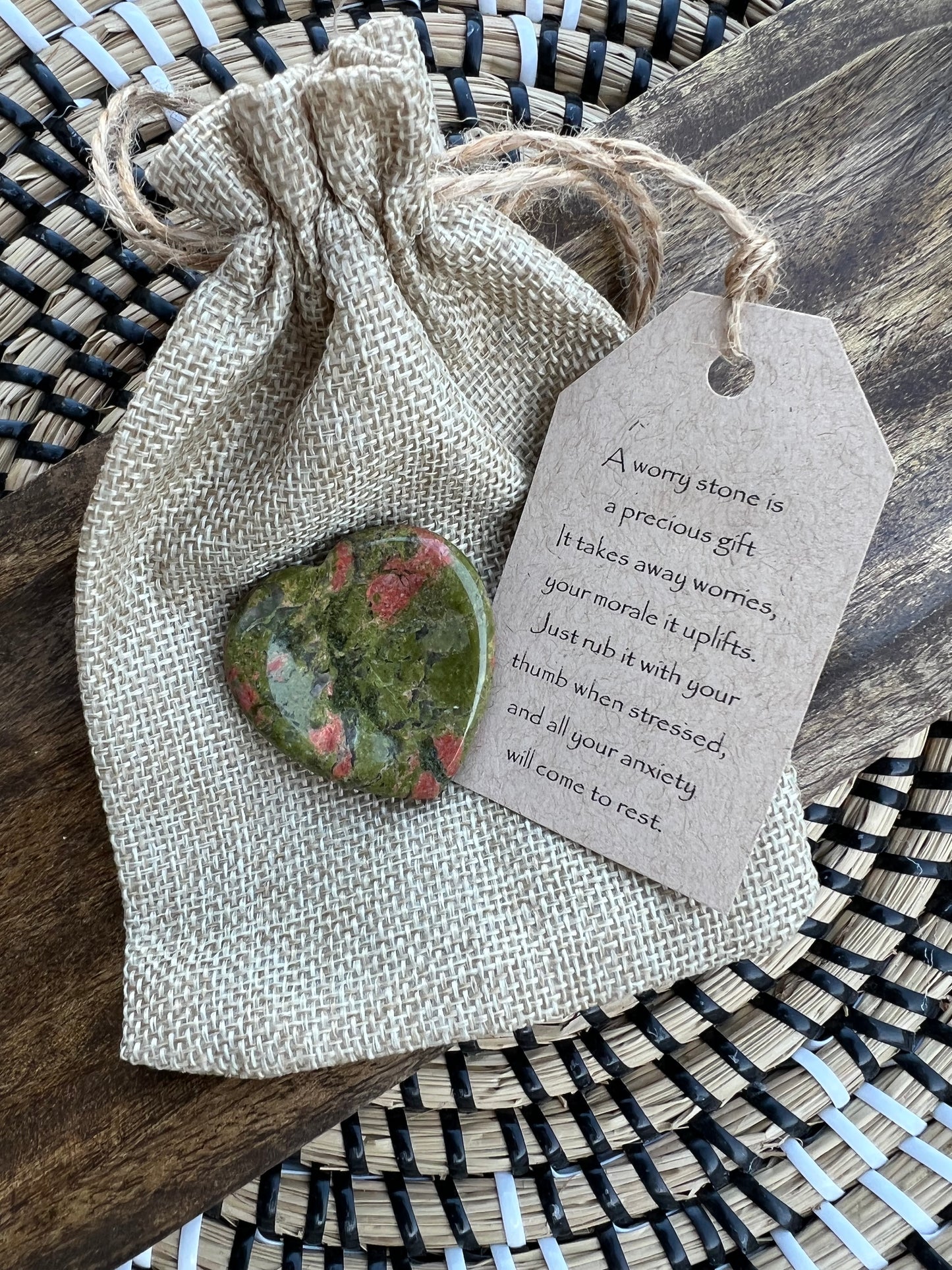 Worry Stone Gift set-Heart Shape