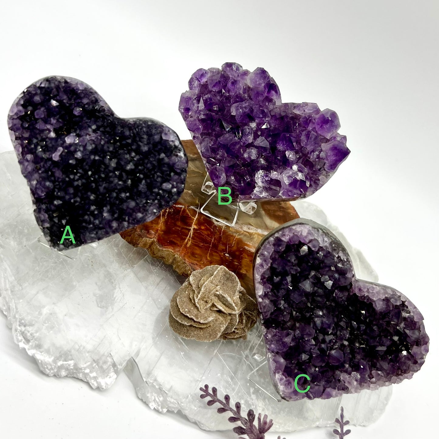 Amethyst Geode Heart